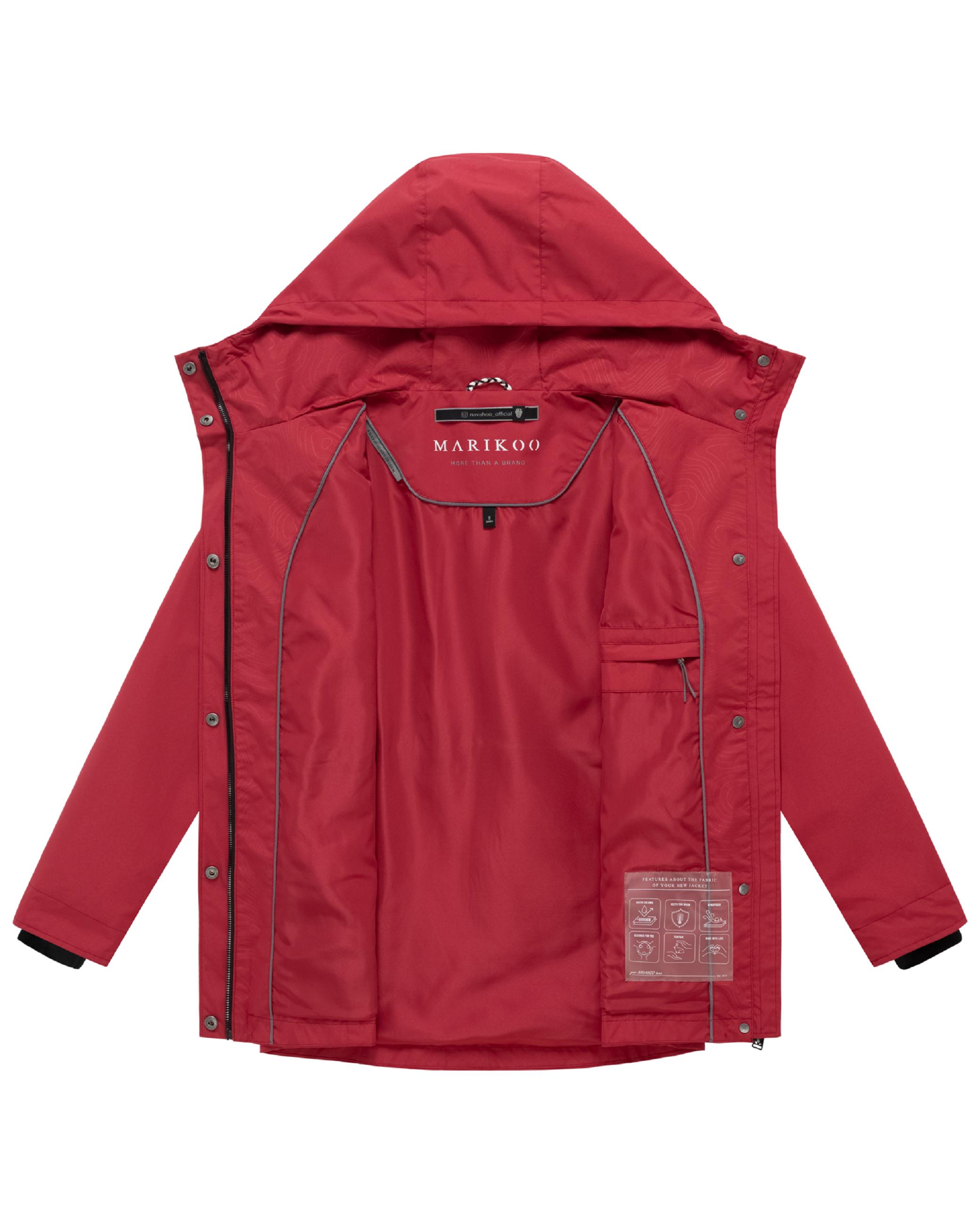 Übergangsjacke mit verstellbarer Kapuze "Bonbonparty 16" Velvet Red