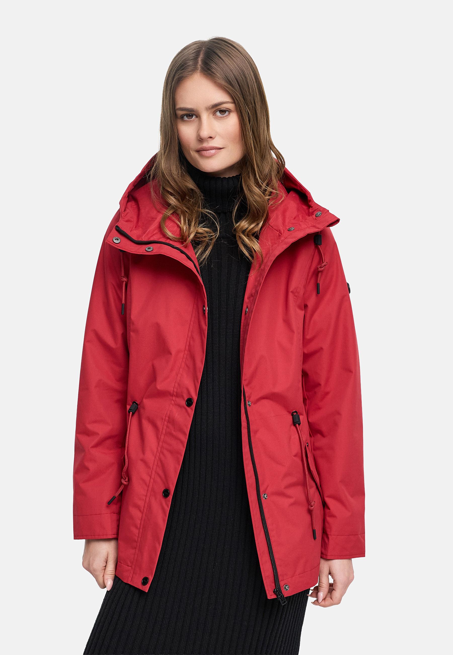 Übergangsjacke mit verstellbarer Kapuze "Bonbonparty 16" Velvet Red