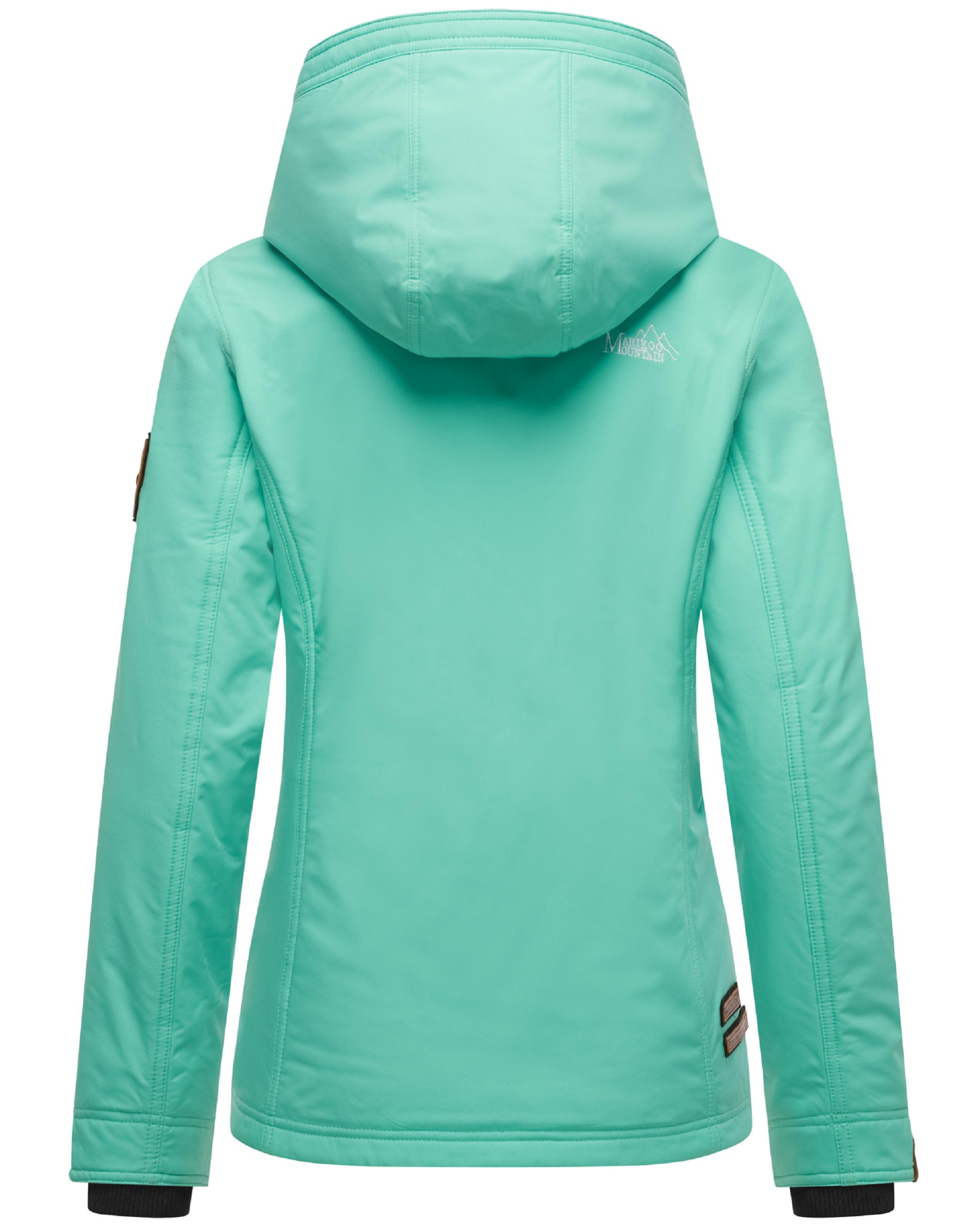 Leichte Übergangsjacke mit Kapuze "Brombeere" Aqua Green