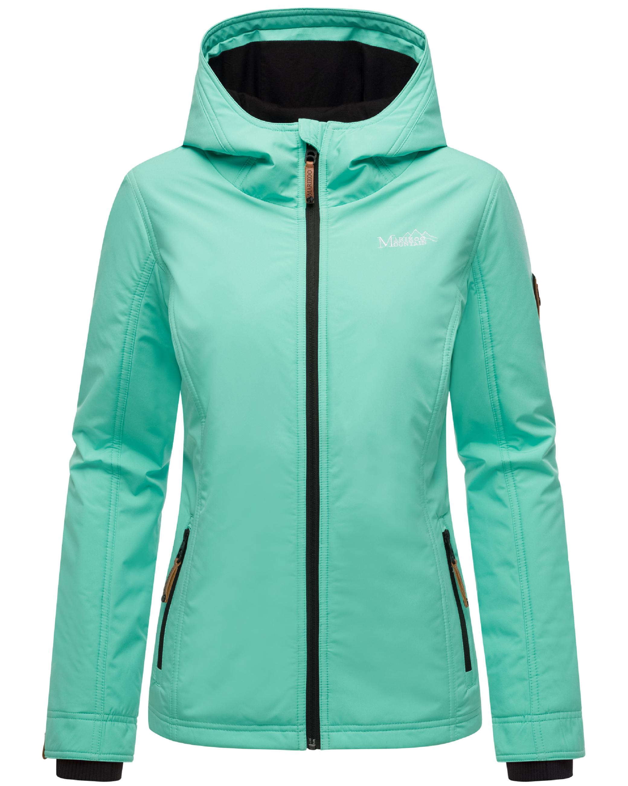 Leichte Übergangsjacke mit Kapuze "Brombeere" Aqua Green