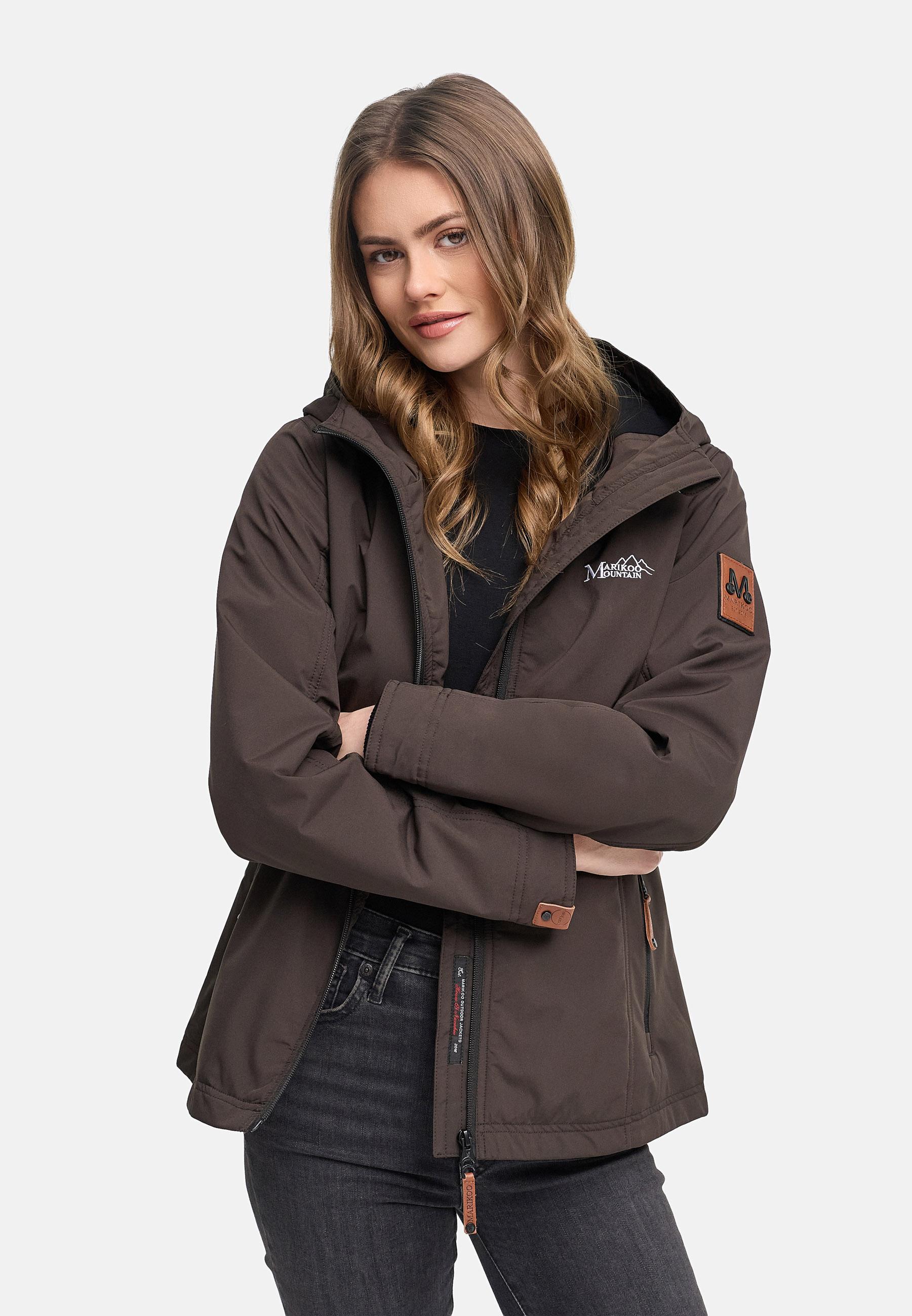 Leichte Übergangsjacke mit Kapuze "Brombeere" Choco