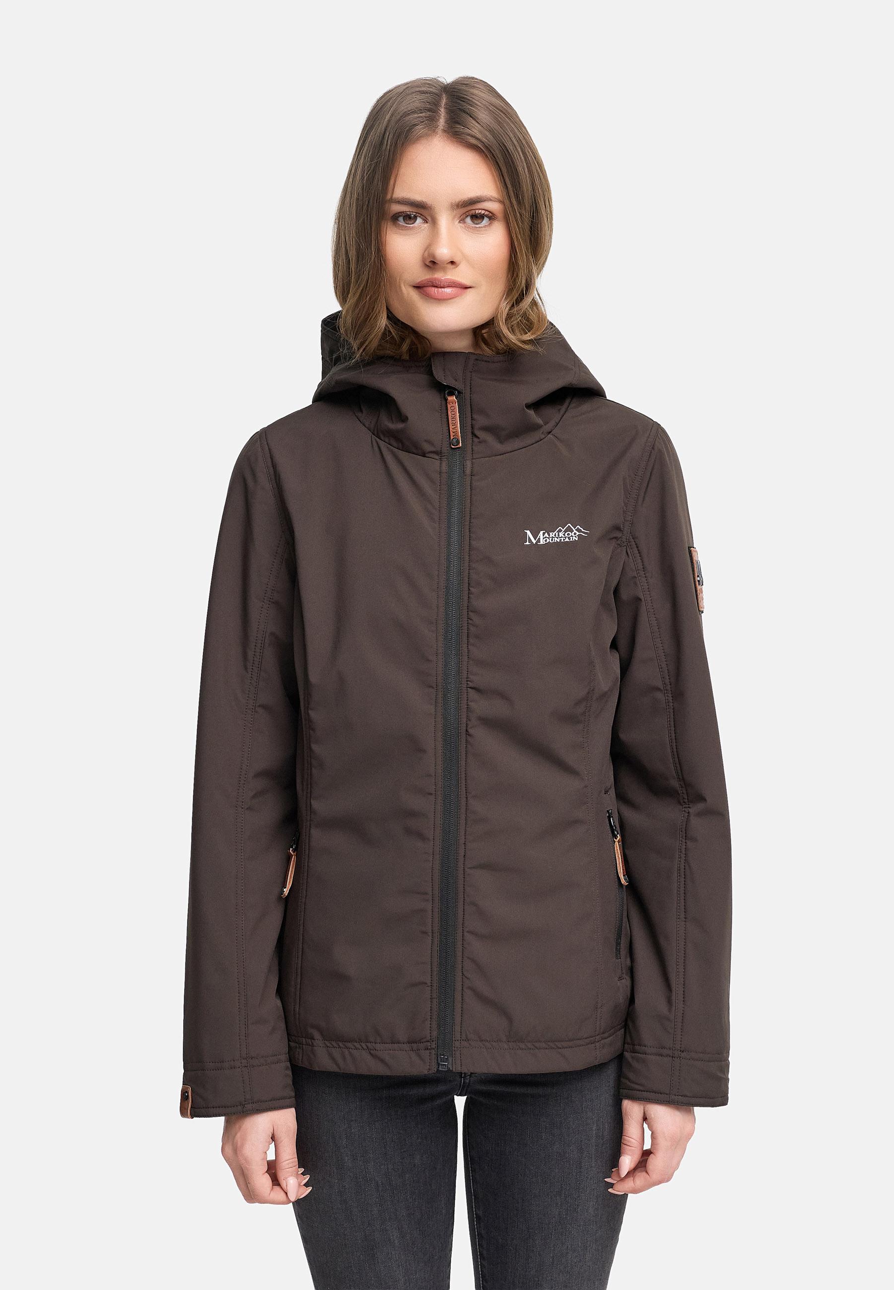 Leichte Übergangsjacke mit Kapuze "Brombeere" Choco