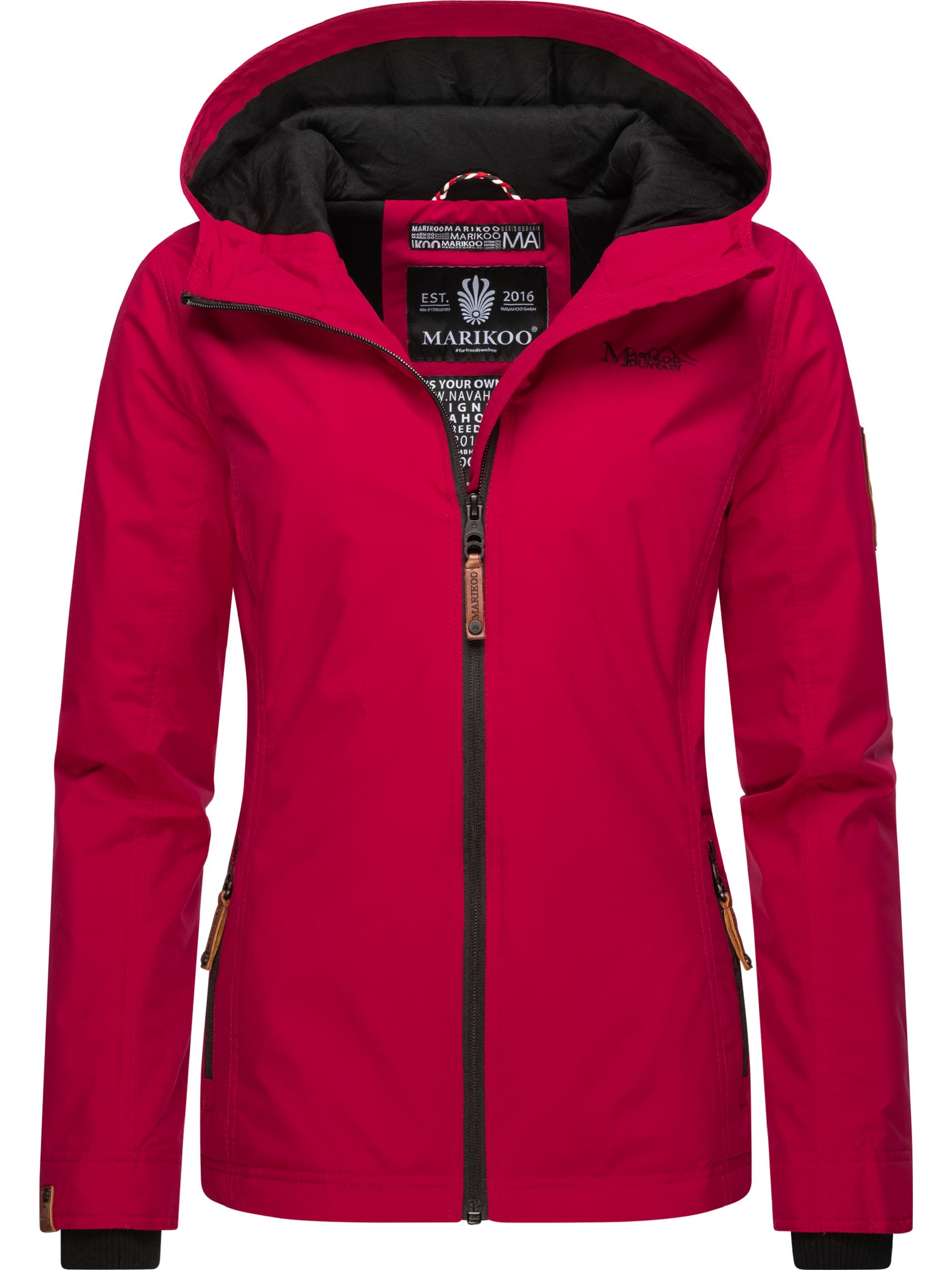 Leichte Übergangsjacke mit Kapuze "Brombeere" Fuchsia