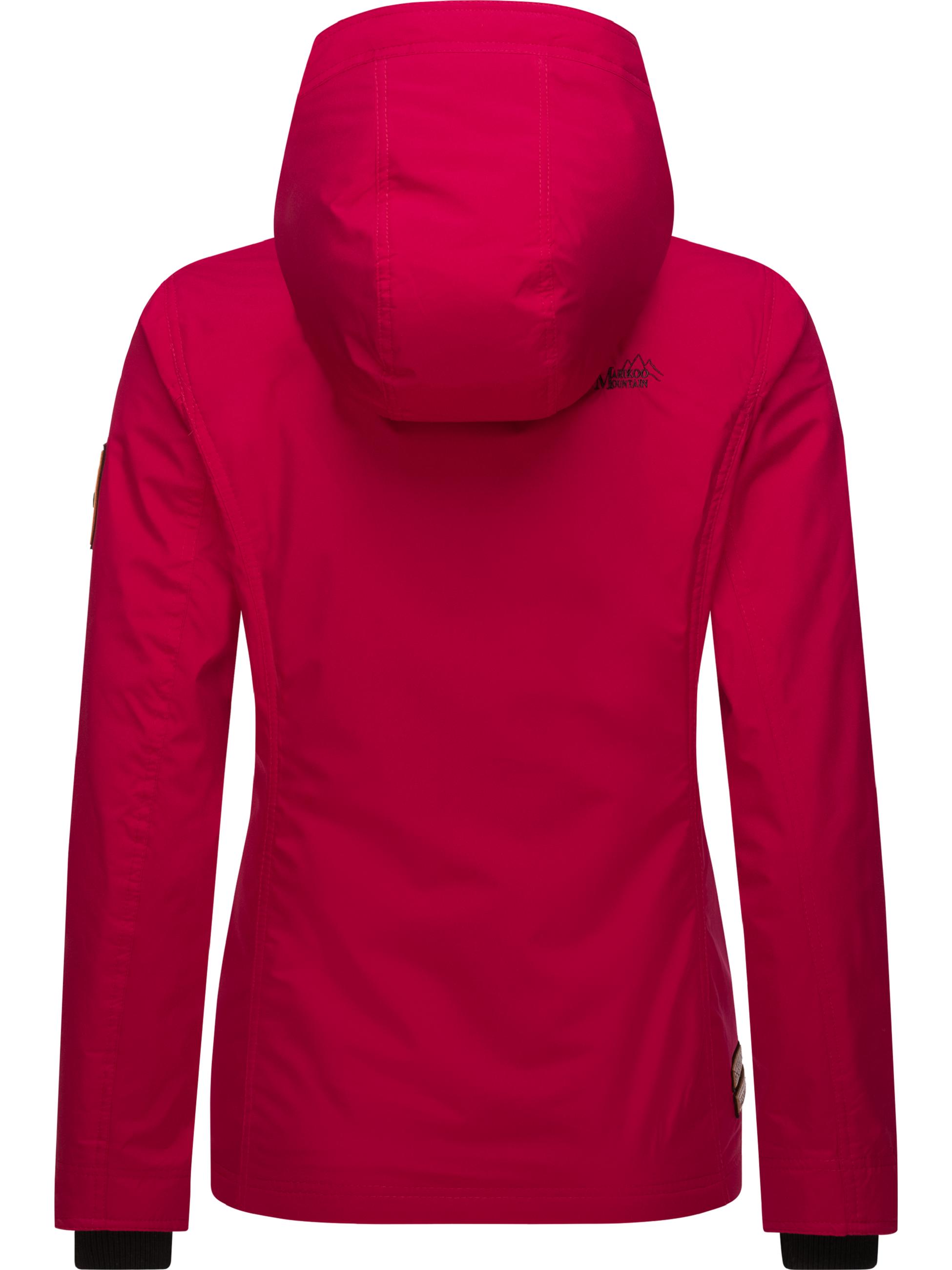 Leichte Übergangsjacke mit Kapuze "Brombeere" Fuchsia