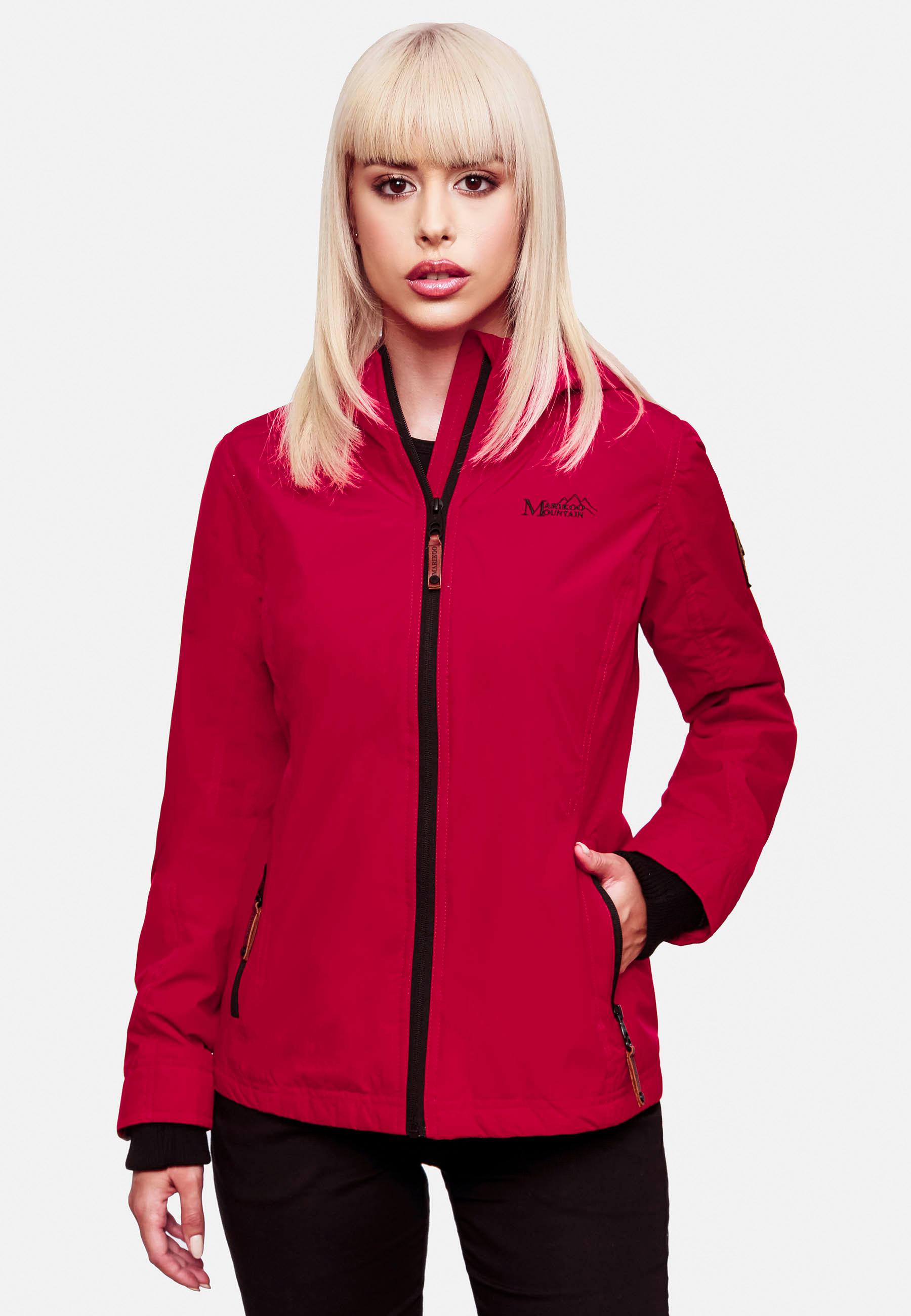 Leichte Übergangsjacke mit Kapuze "Brombeere" Fuchsia