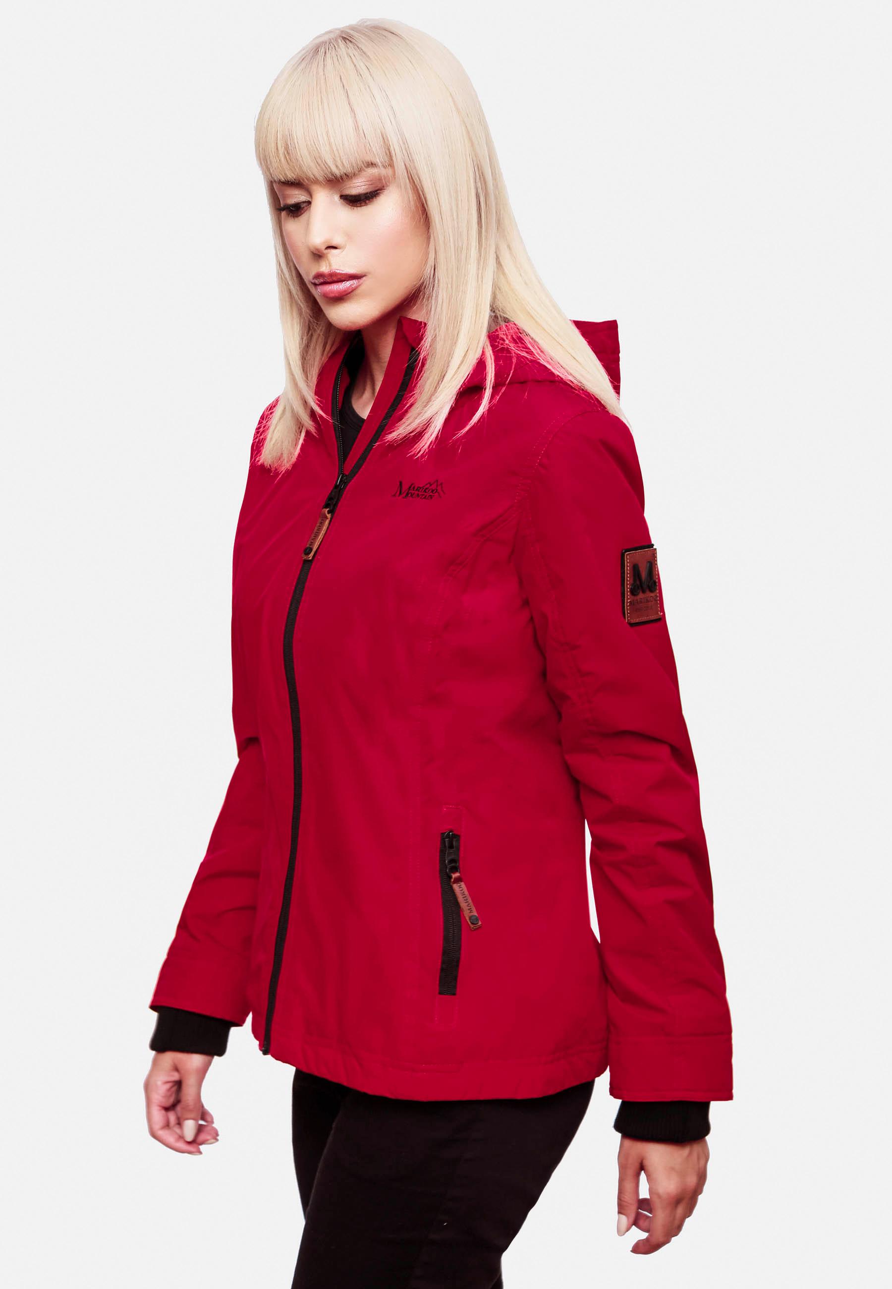 Leichte Übergangsjacke mit Kapuze "Brombeere" Fuchsia