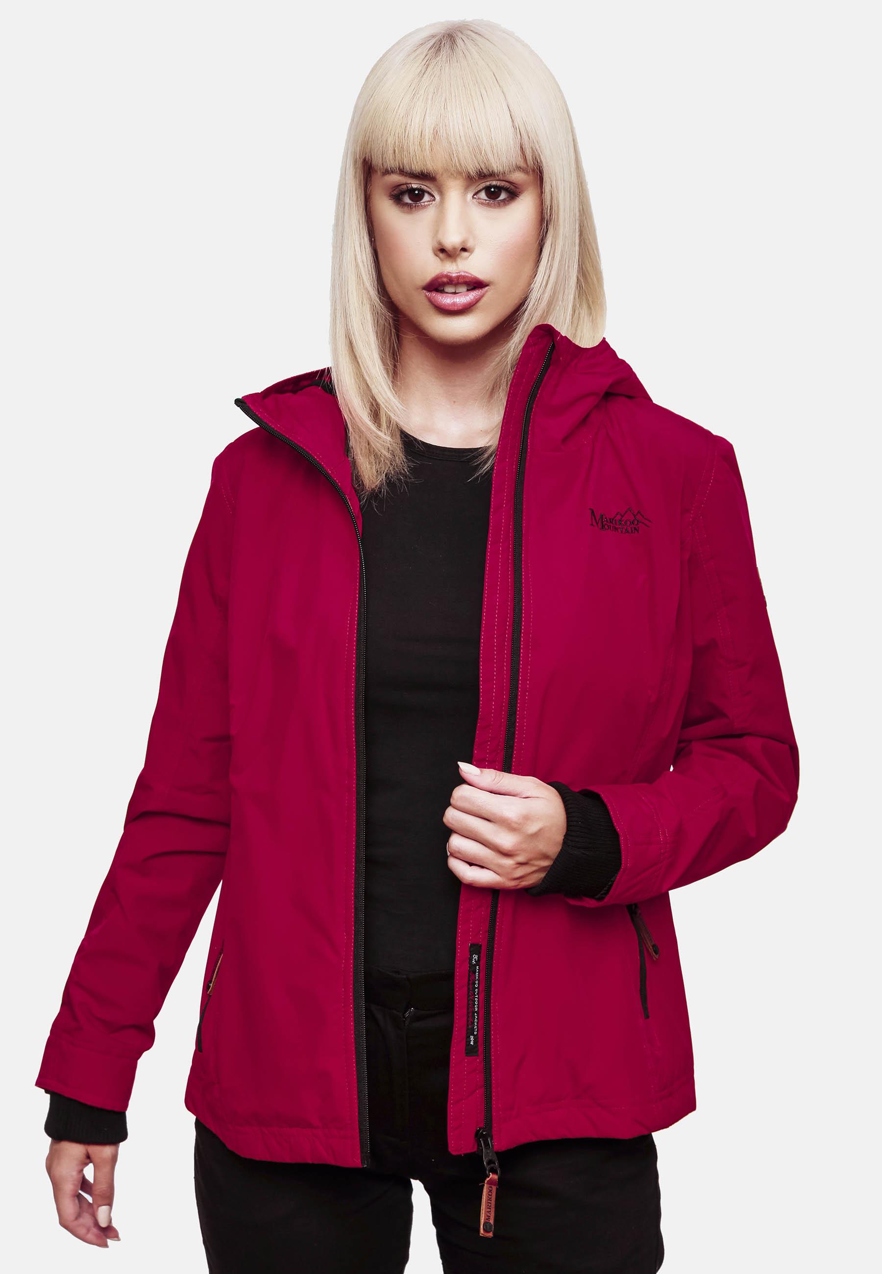 Leichte Übergangsjacke mit Kapuze "Brombeere" Fuchsia