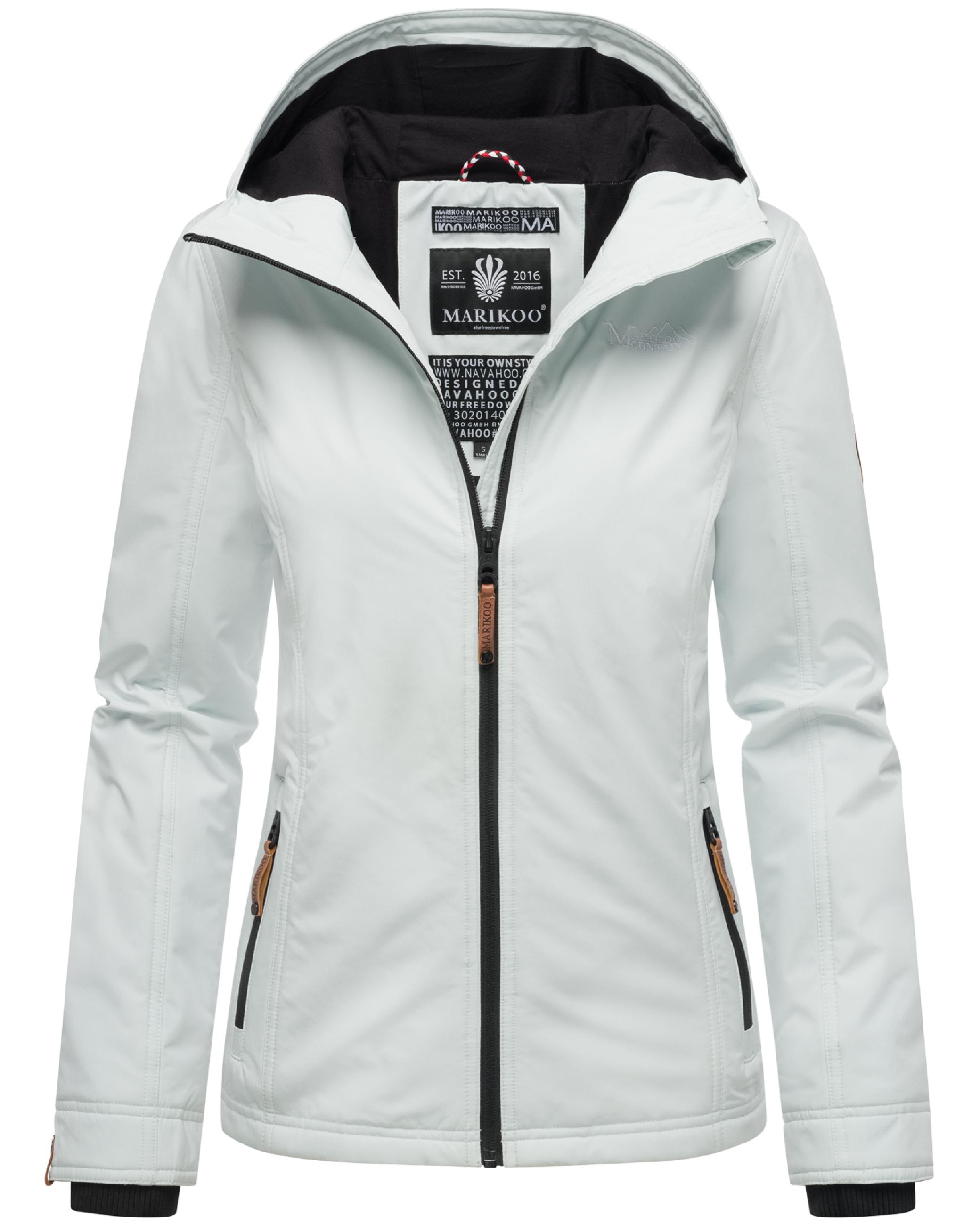 Leichte Übergangsjacke mit Kapuze "Brombeere" Ice Blue
