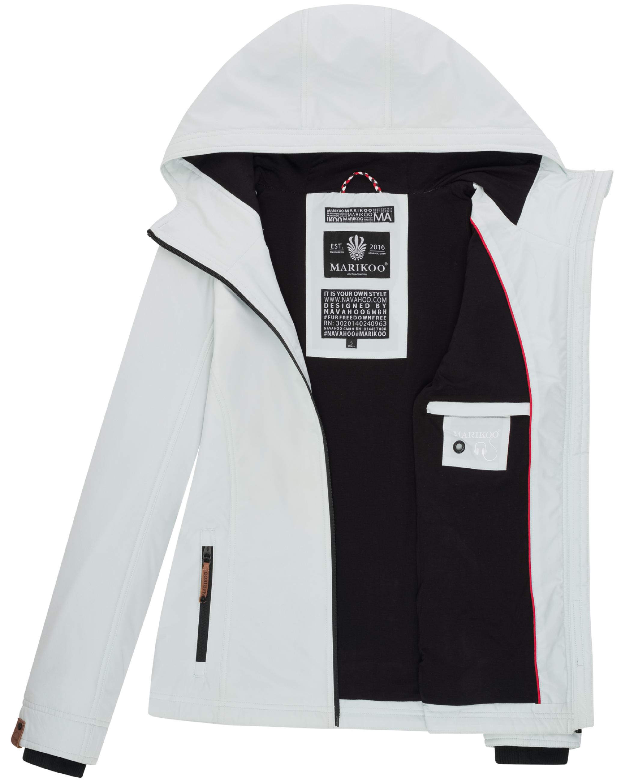 Leichte Übergangsjacke mit Kapuze "Brombeere" Ice Blue