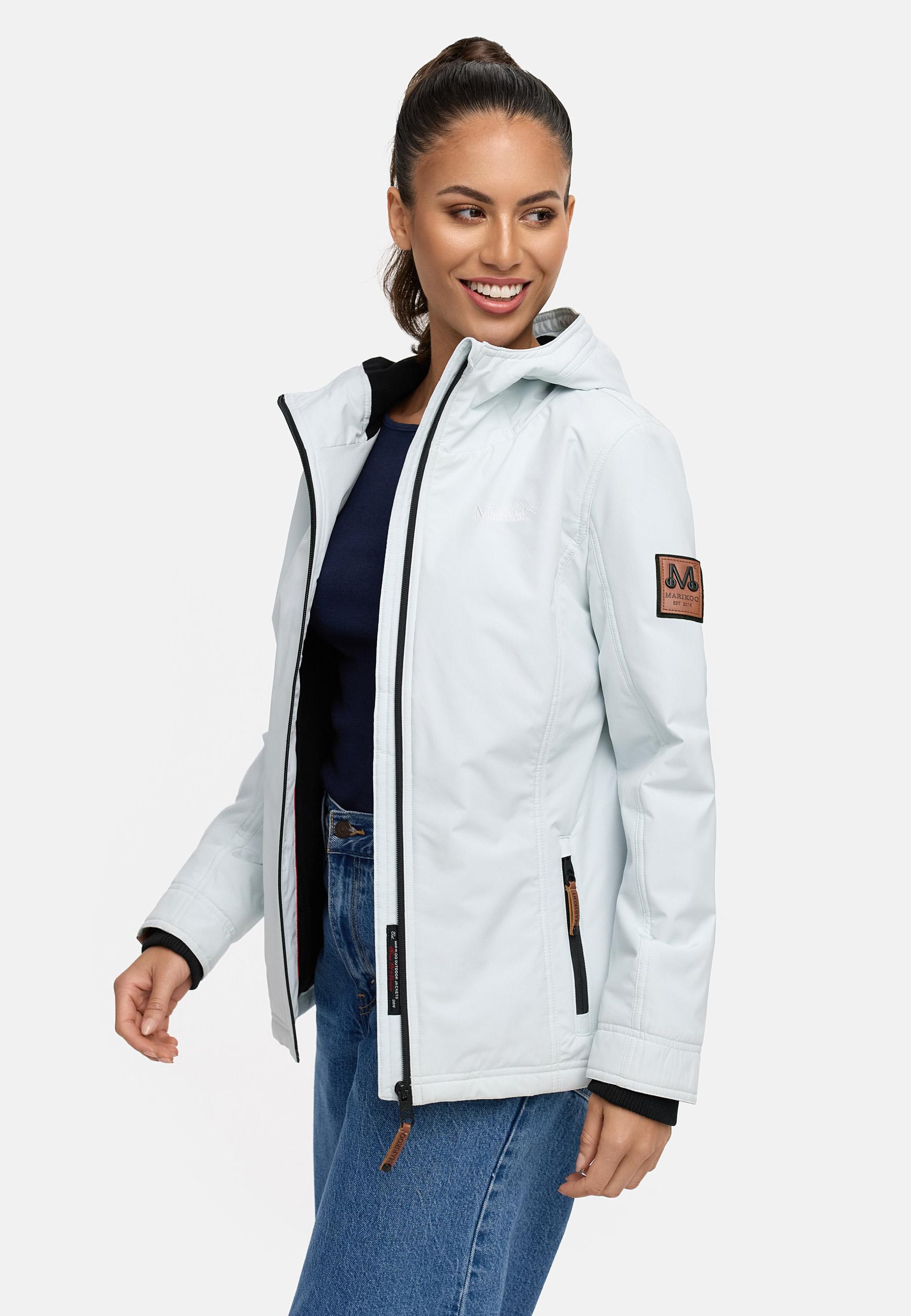 Leichte Übergangsjacke mit Kapuze "Brombeere" Ice Blue