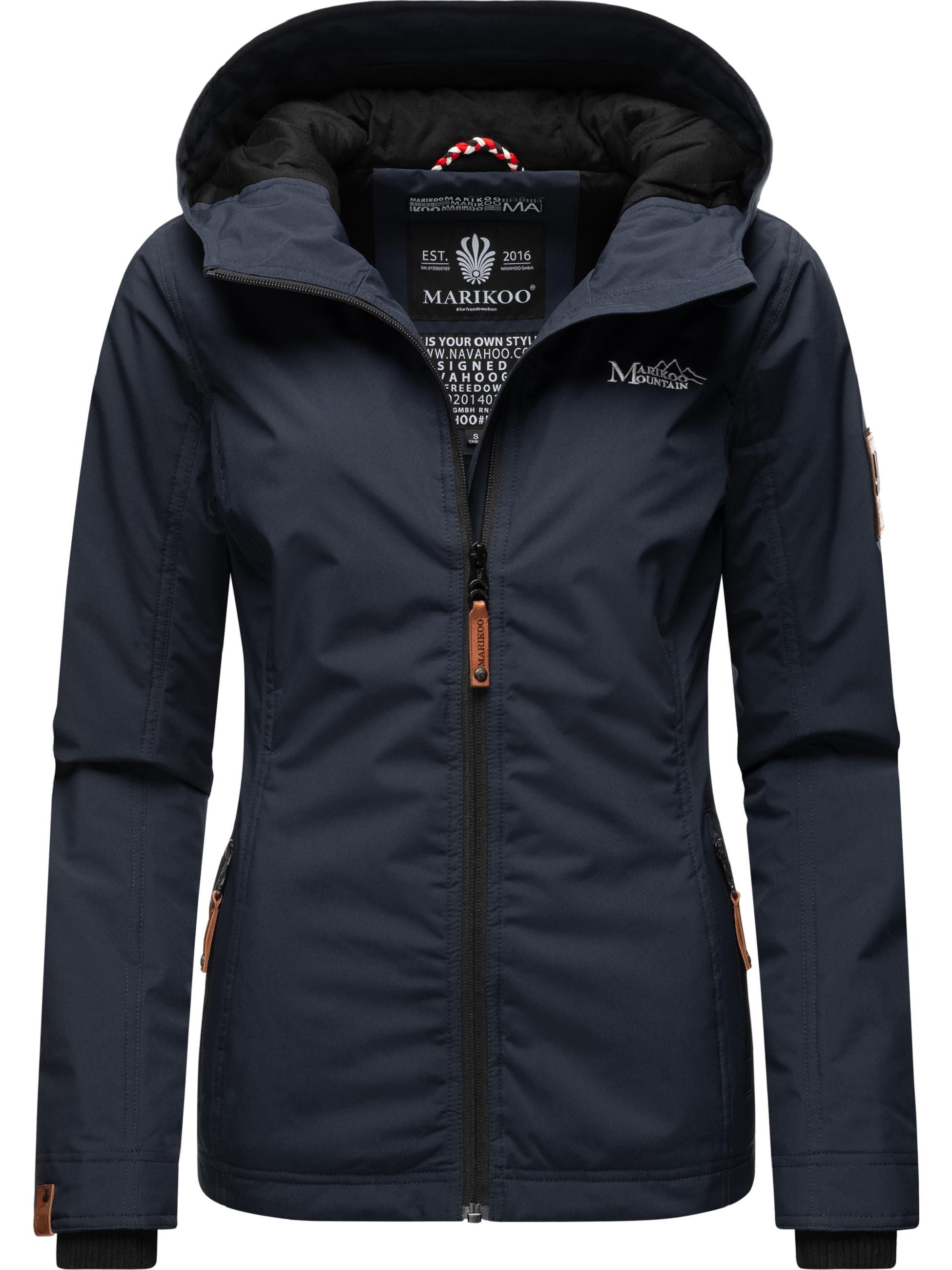 Leichte Übergangsjacke mit Kapuze "Brombeere" Navy