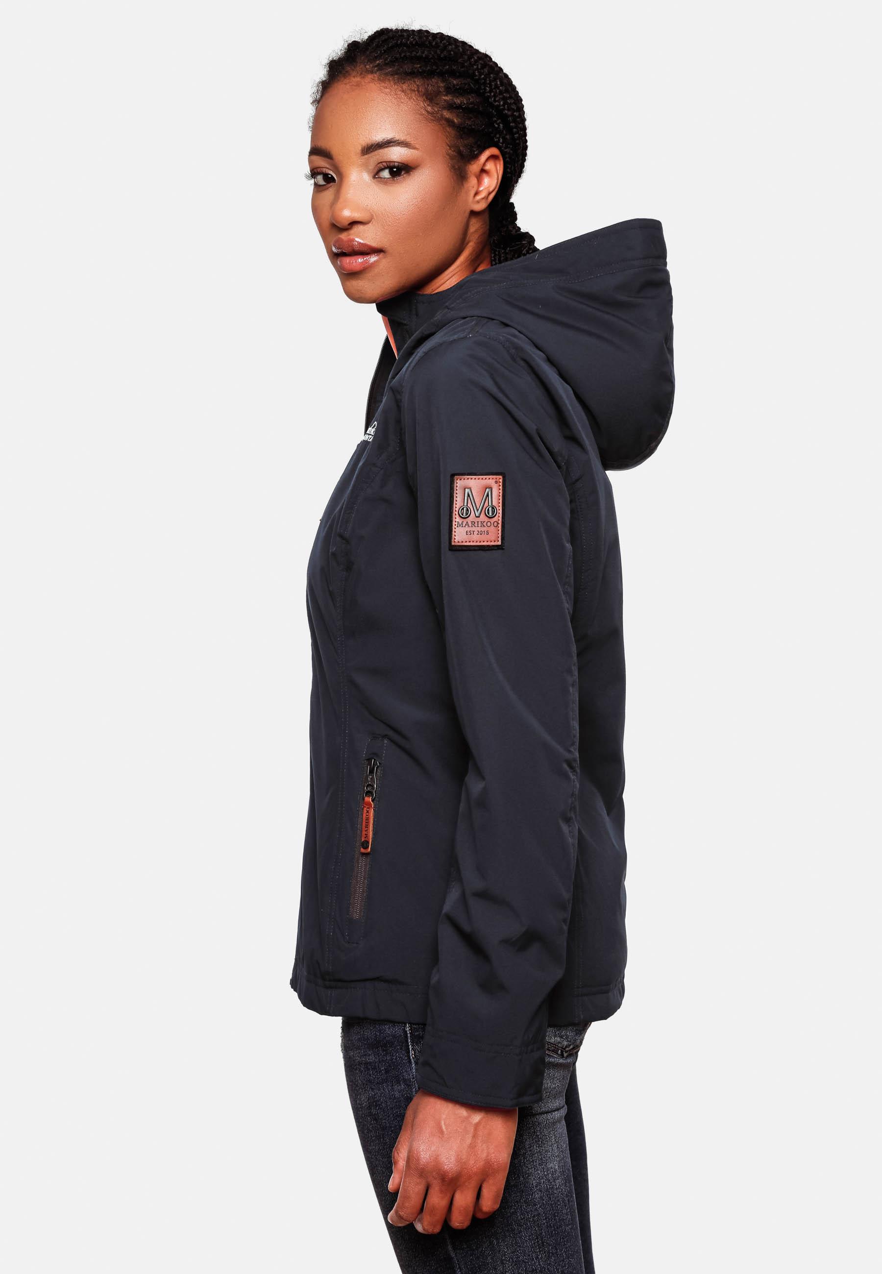 Leichte Übergangsjacke mit Kapuze "Brombeere" Navy