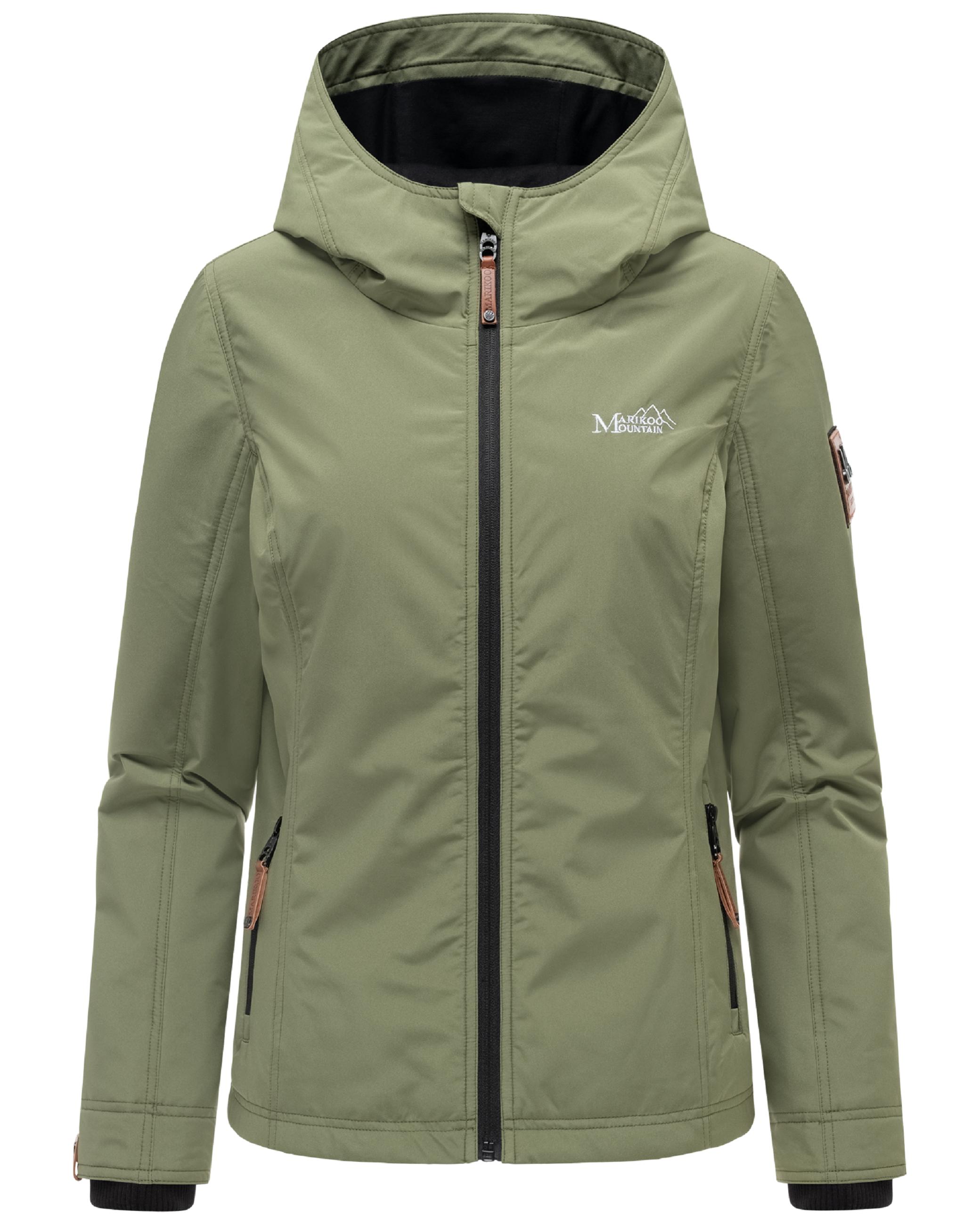 Leichte Übergangsjacke mit Kapuze "Brombeere" Olive Leaf