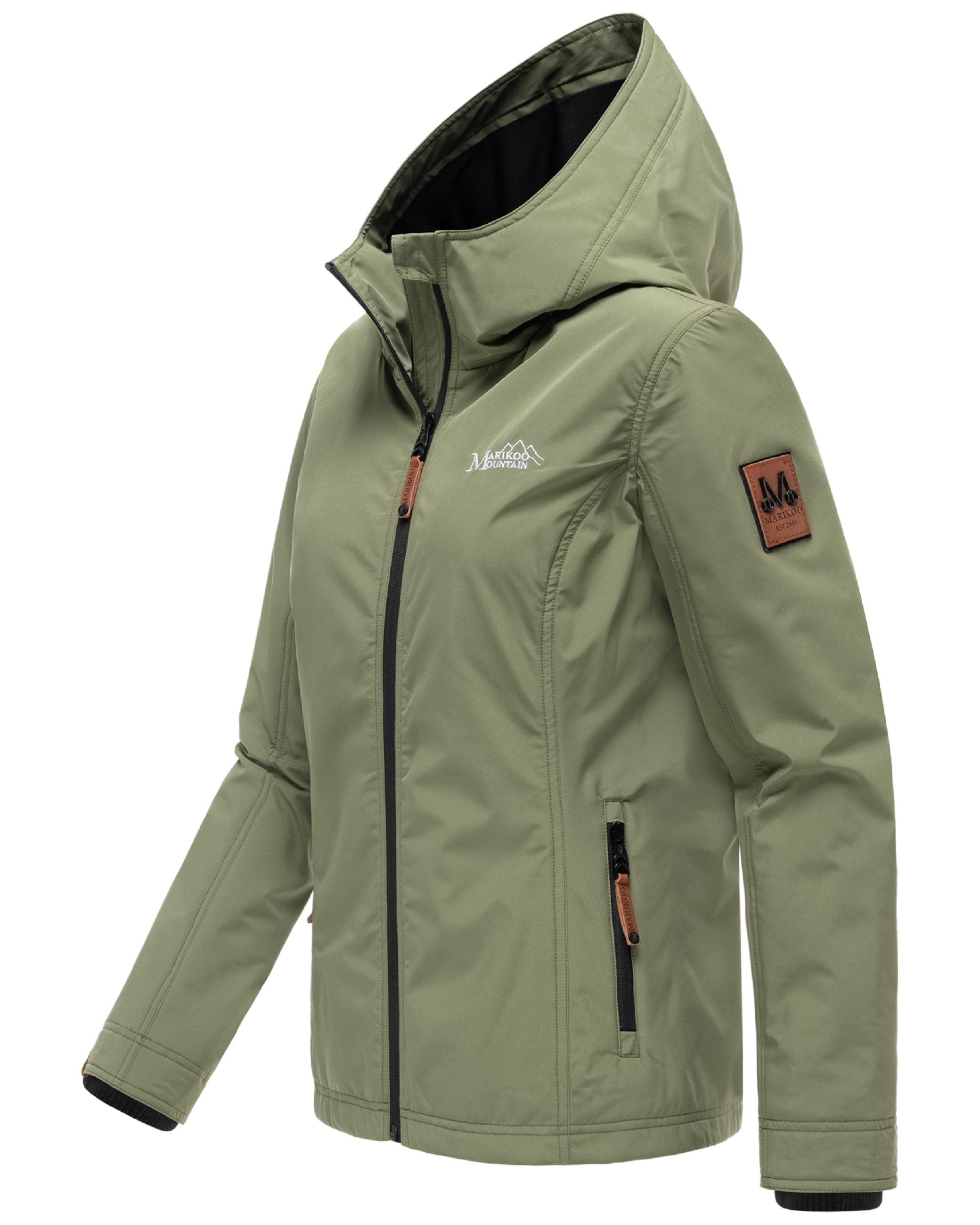 Leichte Übergangsjacke mit Kapuze "Brombeere" Olive Leaf
