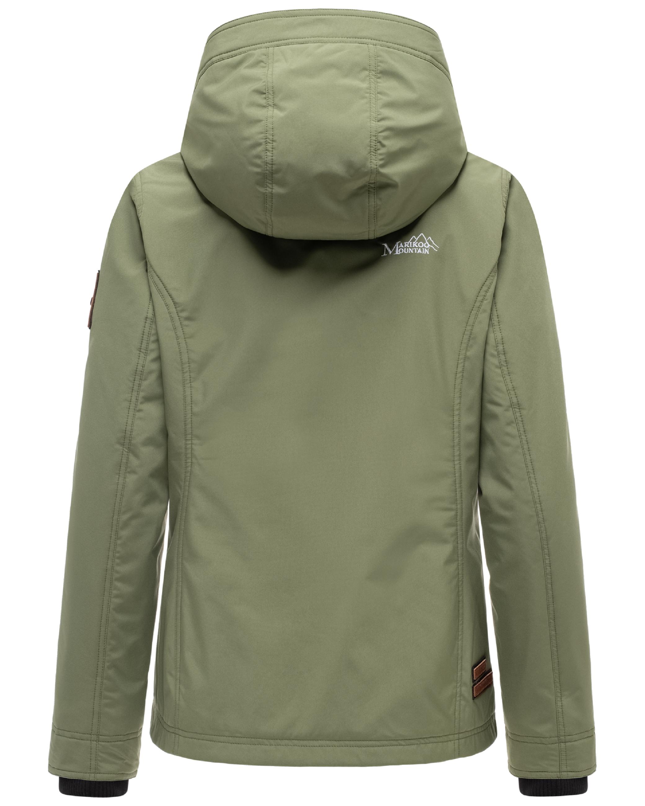 Leichte Übergangsjacke mit Kapuze "Brombeere" Olive Leaf