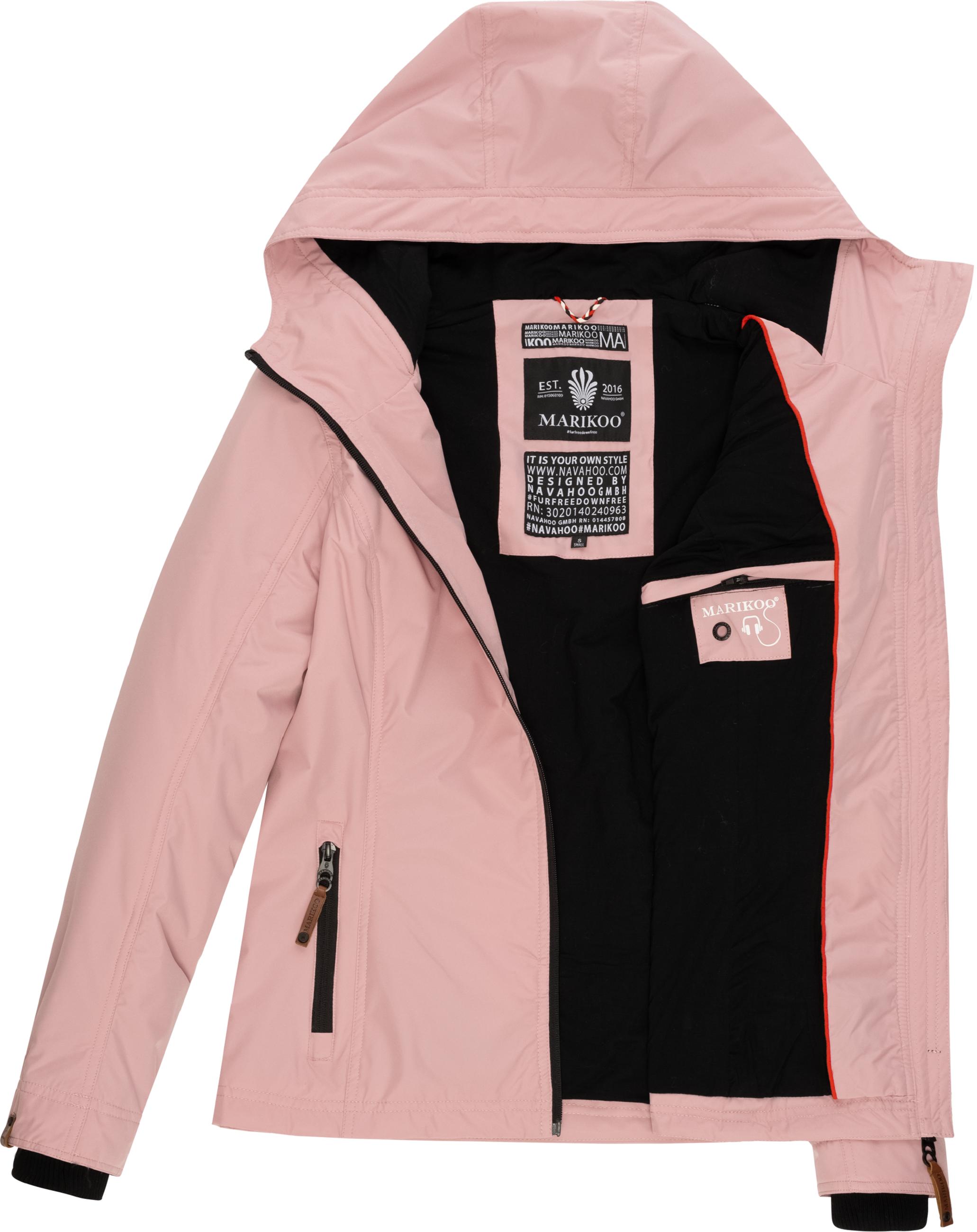 Leichte Übergangsjacke mit Kapuze "Brombeere" Powder Rose