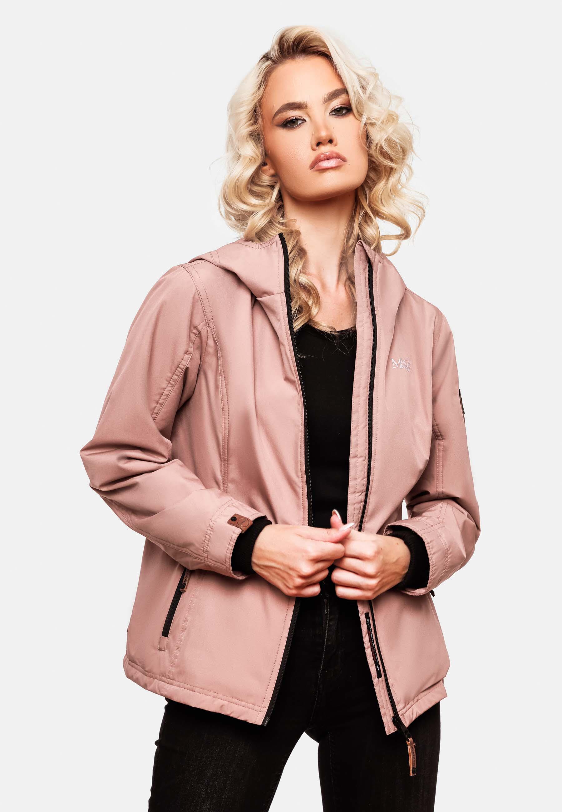 Leichte Übergangsjacke mit Kapuze "Brombeere" Powder Rose