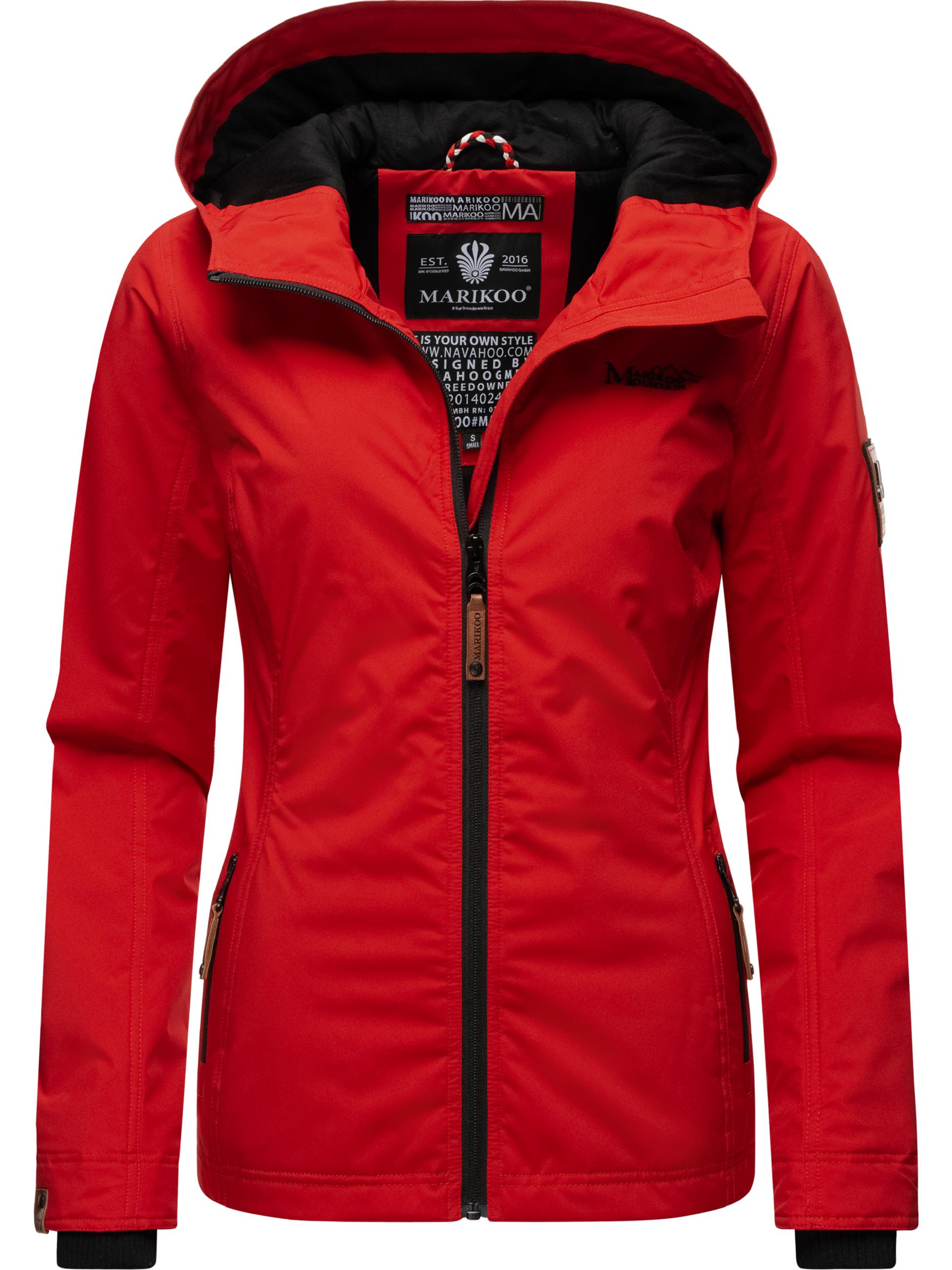 Leichte Übergangsjacke mit Kapuze "Brombeere" Red