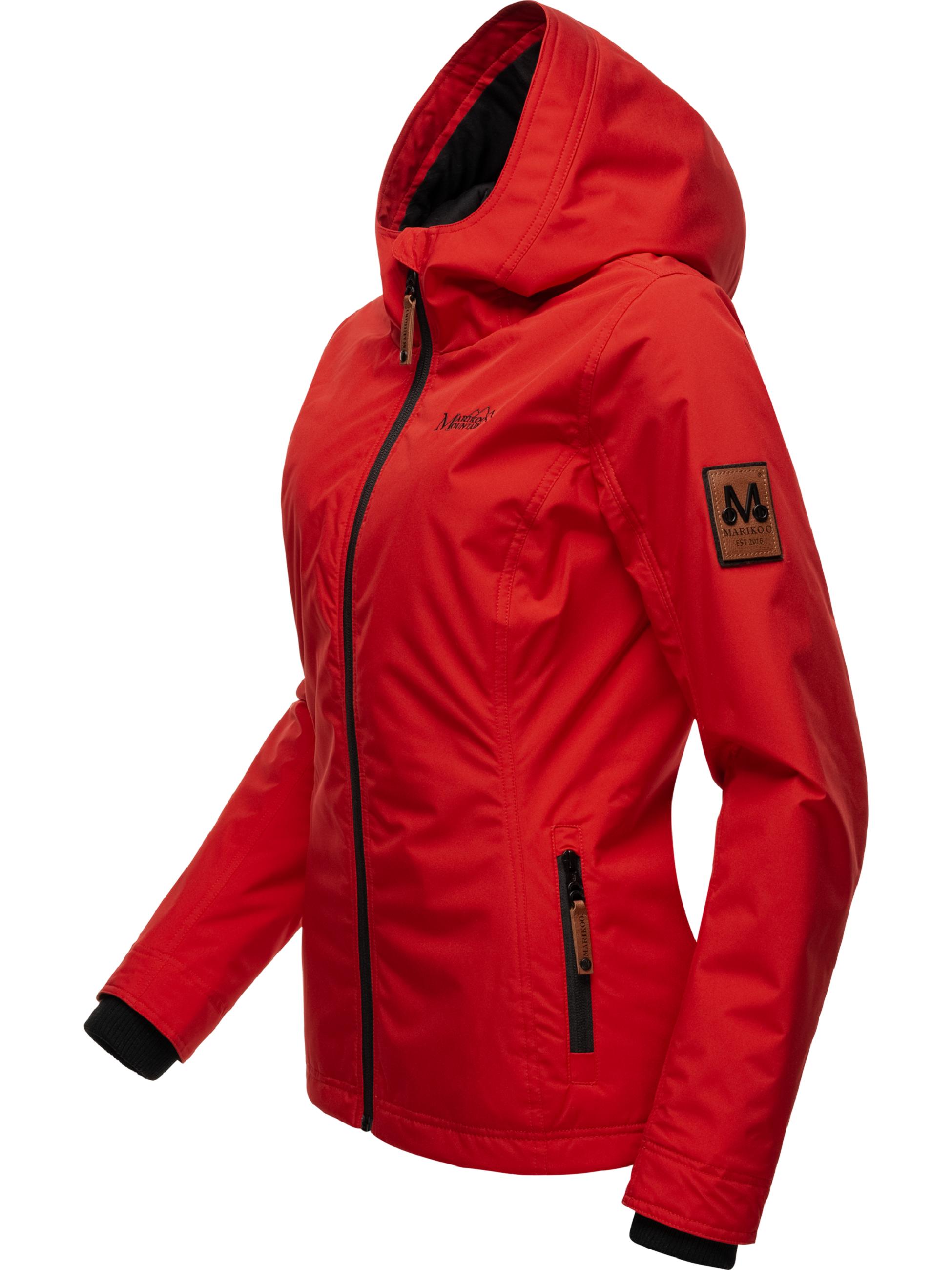 Leichte Übergangsjacke mit Kapuze "Brombeere" Red