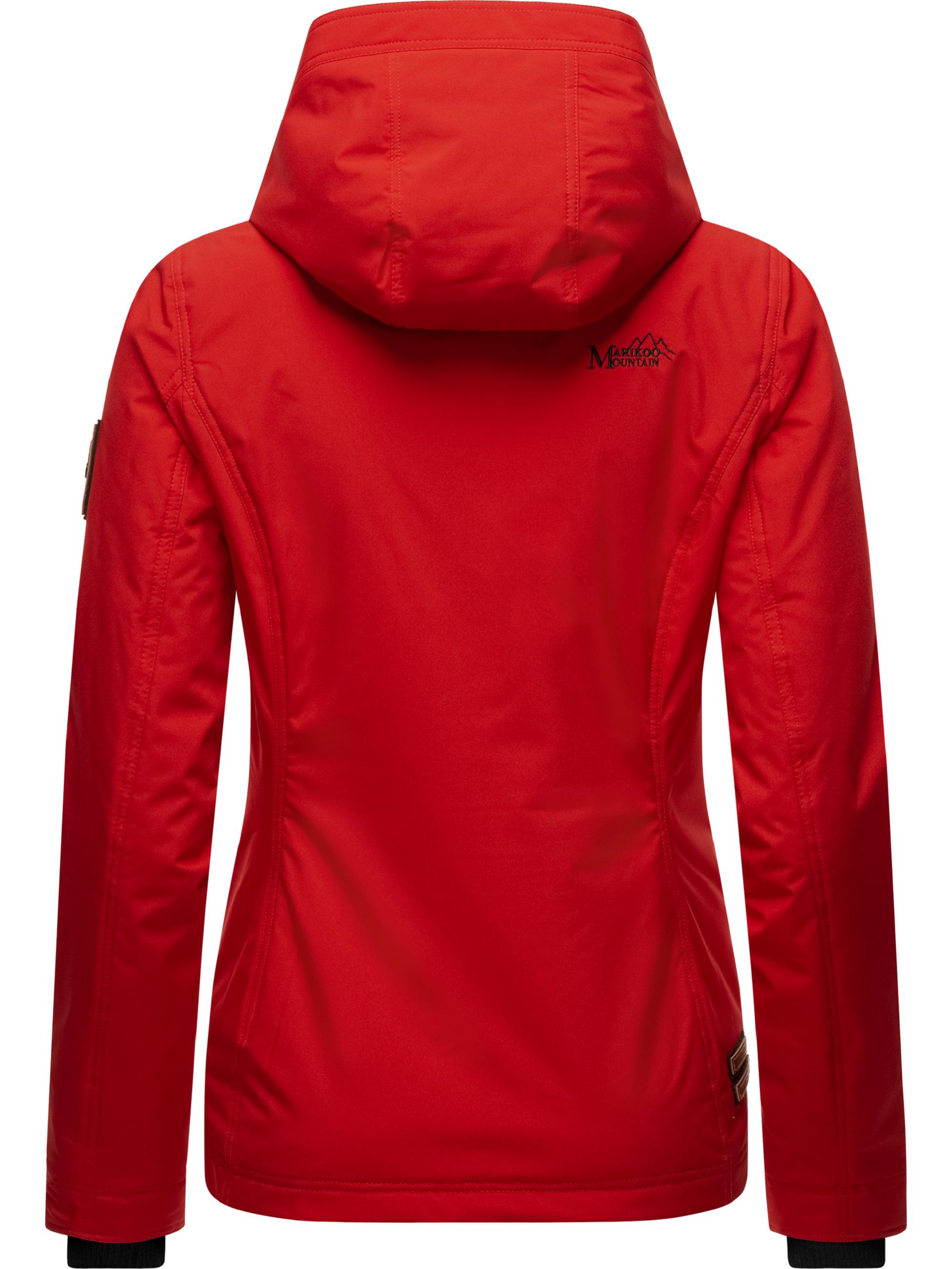 Leichte Übergangsjacke mit Kapuze "Brombeere" Red