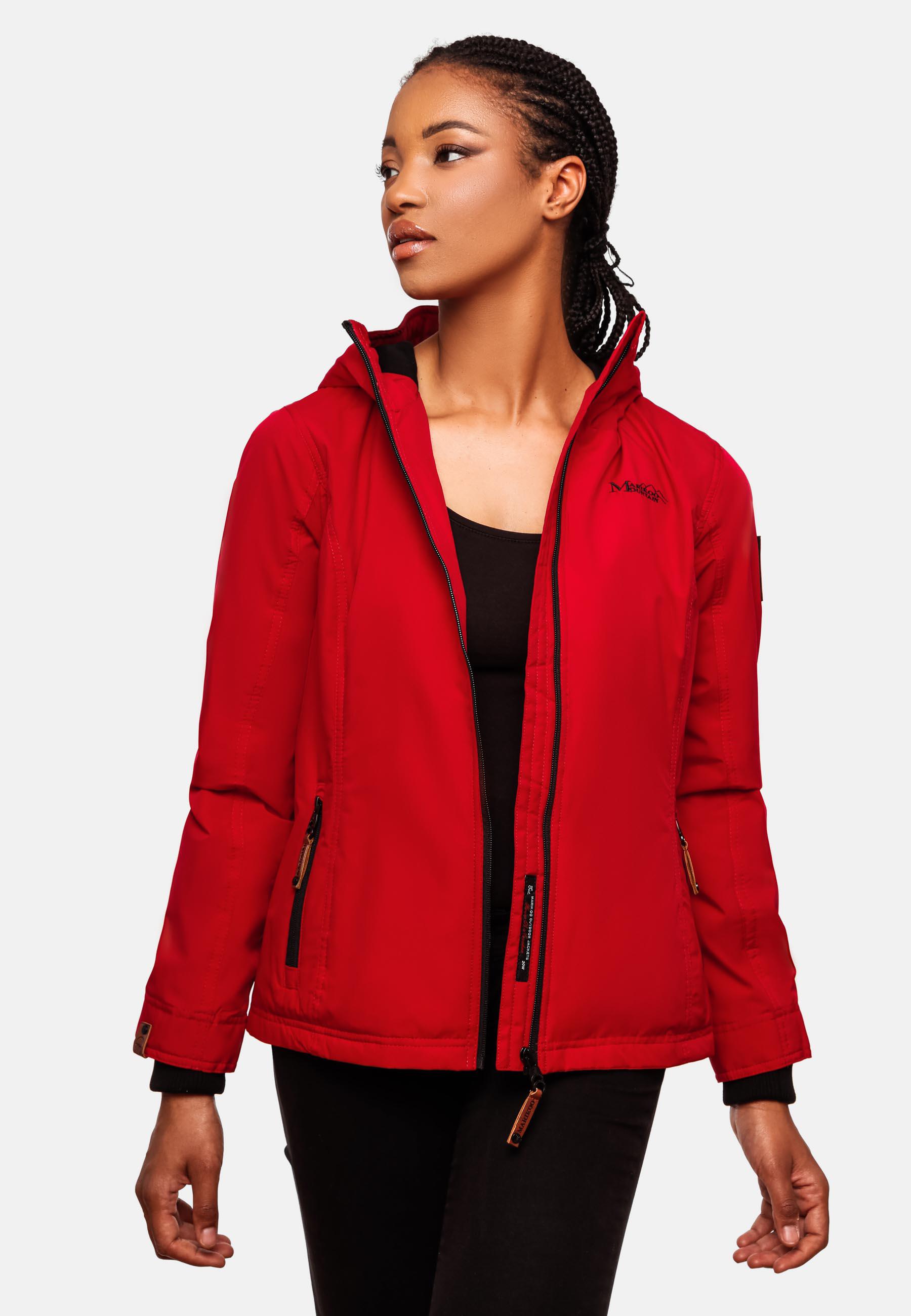 Leichte Übergangsjacke mit Kapuze "Brombeere" Red