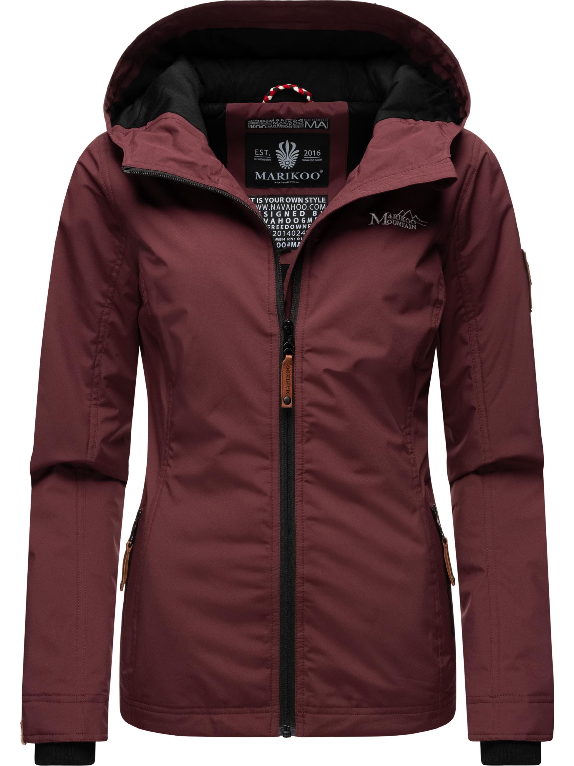 Leichte Übergangsjacke mit Kapuze "Brombeere" Wine