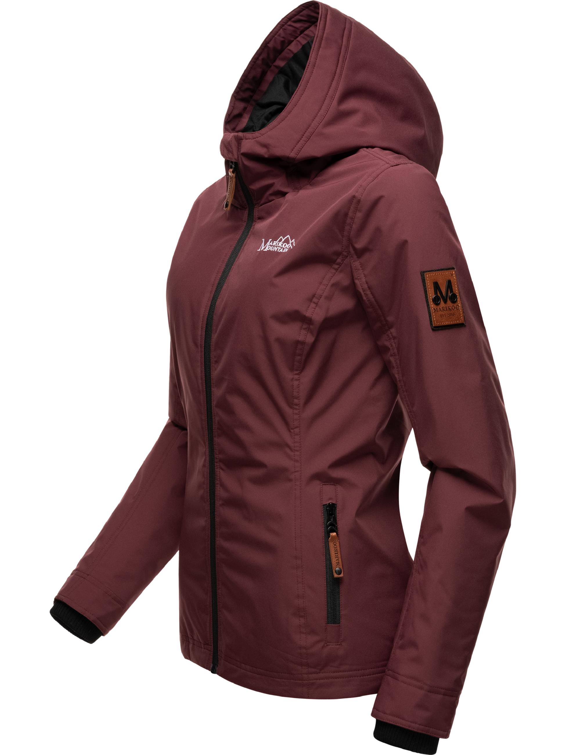 Leichte Übergangsjacke mit Kapuze "Brombeere" Wine