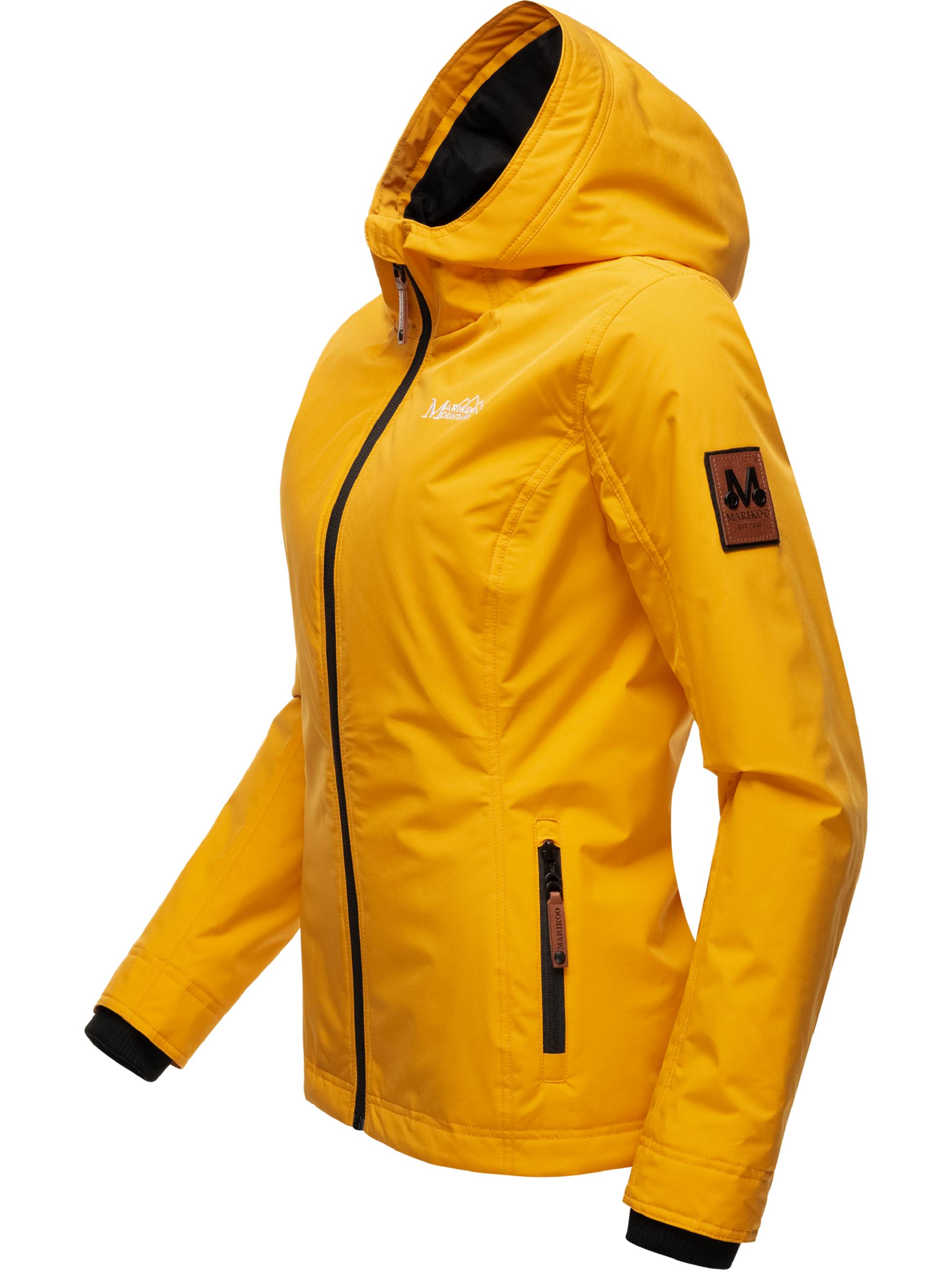 Leichte Übergangsjacke mit Kapuze "Brombeere" Yellow