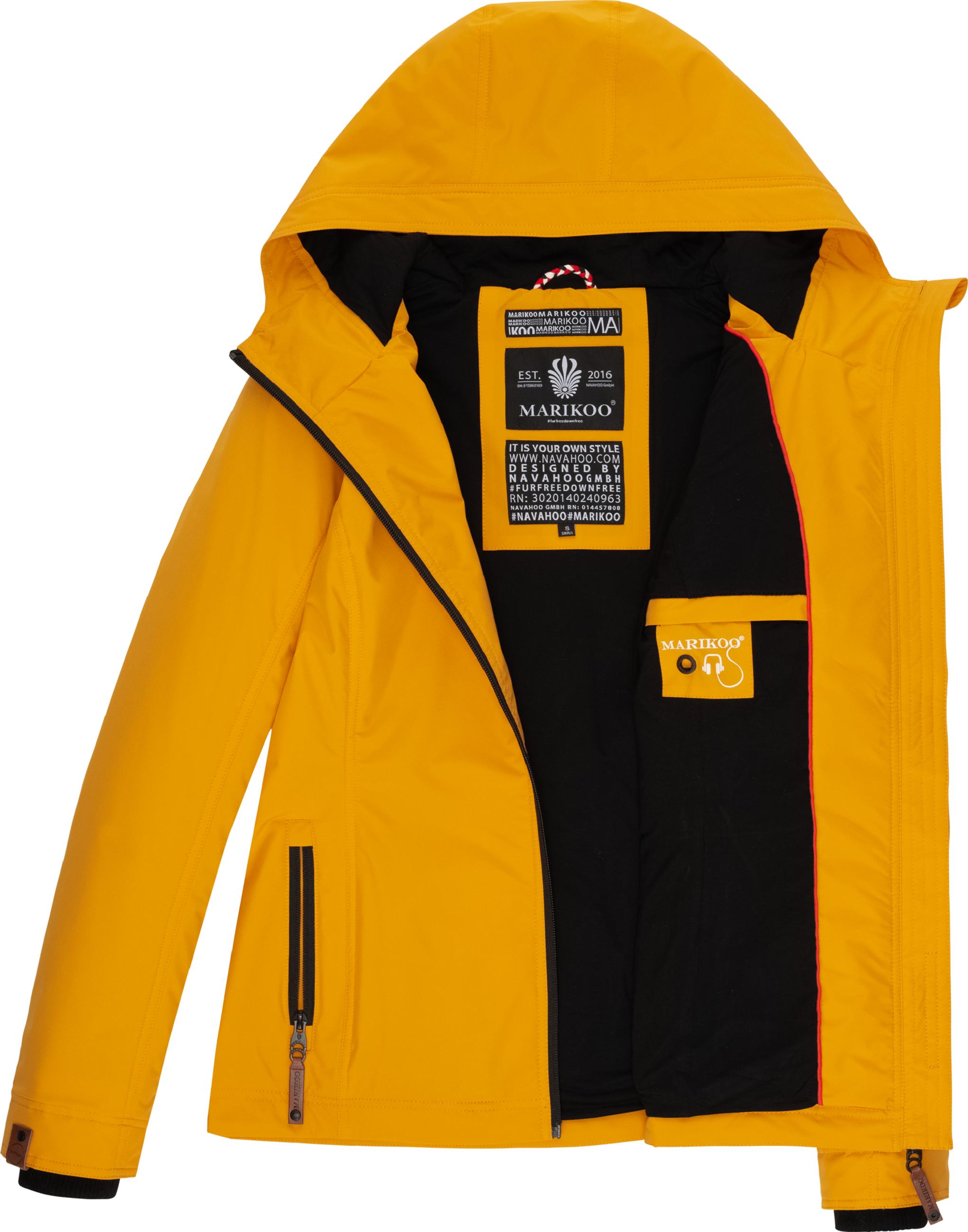 Leichte Übergangsjacke mit Kapuze "Brombeere" Yellow