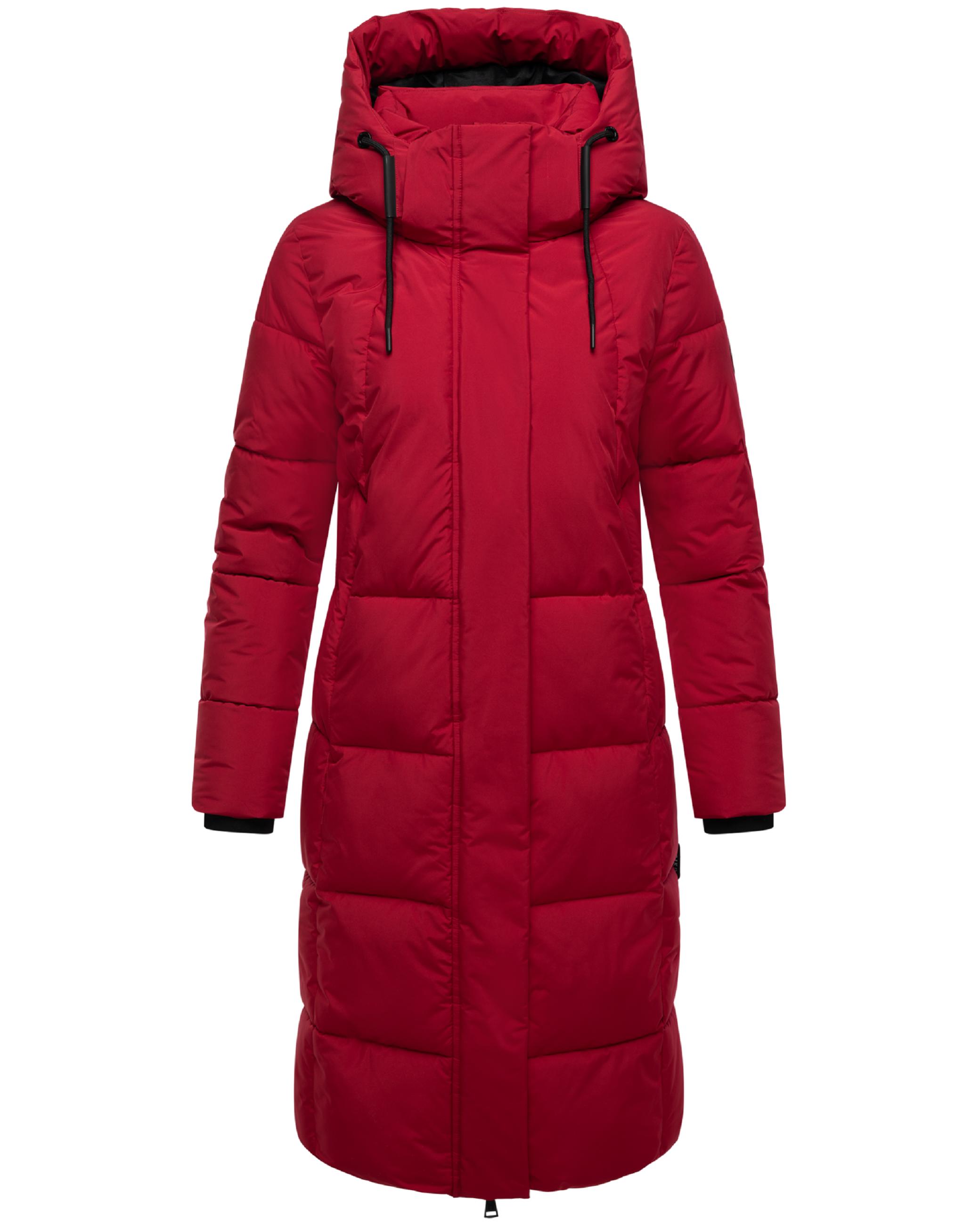 Winter Steppmantel mit abnehmbarer Kapuze "Chumanii XVI" Deep Red