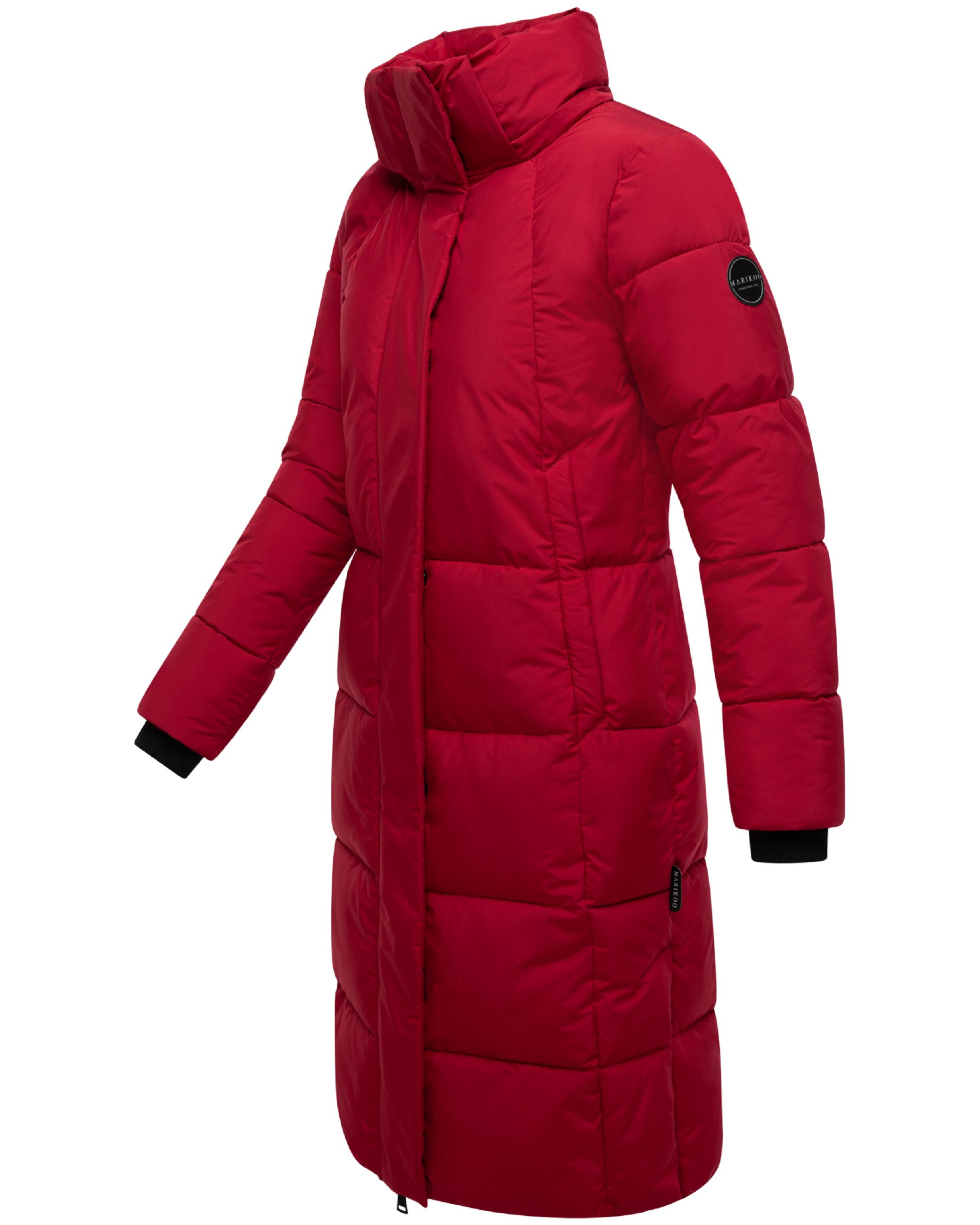 Winter Steppmantel mit abnehmbarer Kapuze "Chumanii XVI" Deep Red