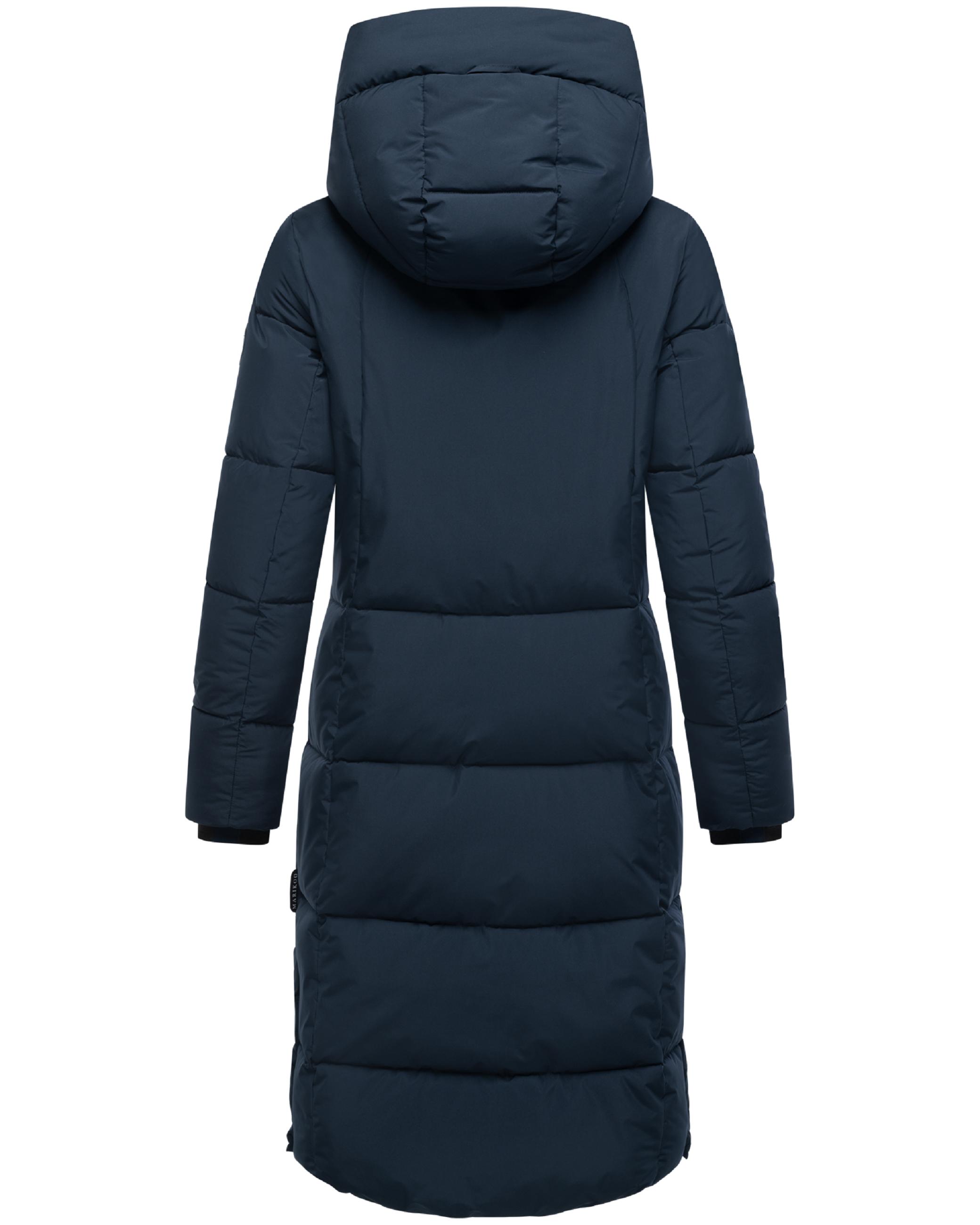 Winter Steppmantel mit abnehmbarer Kapuze "Chumanii XVI" Navy