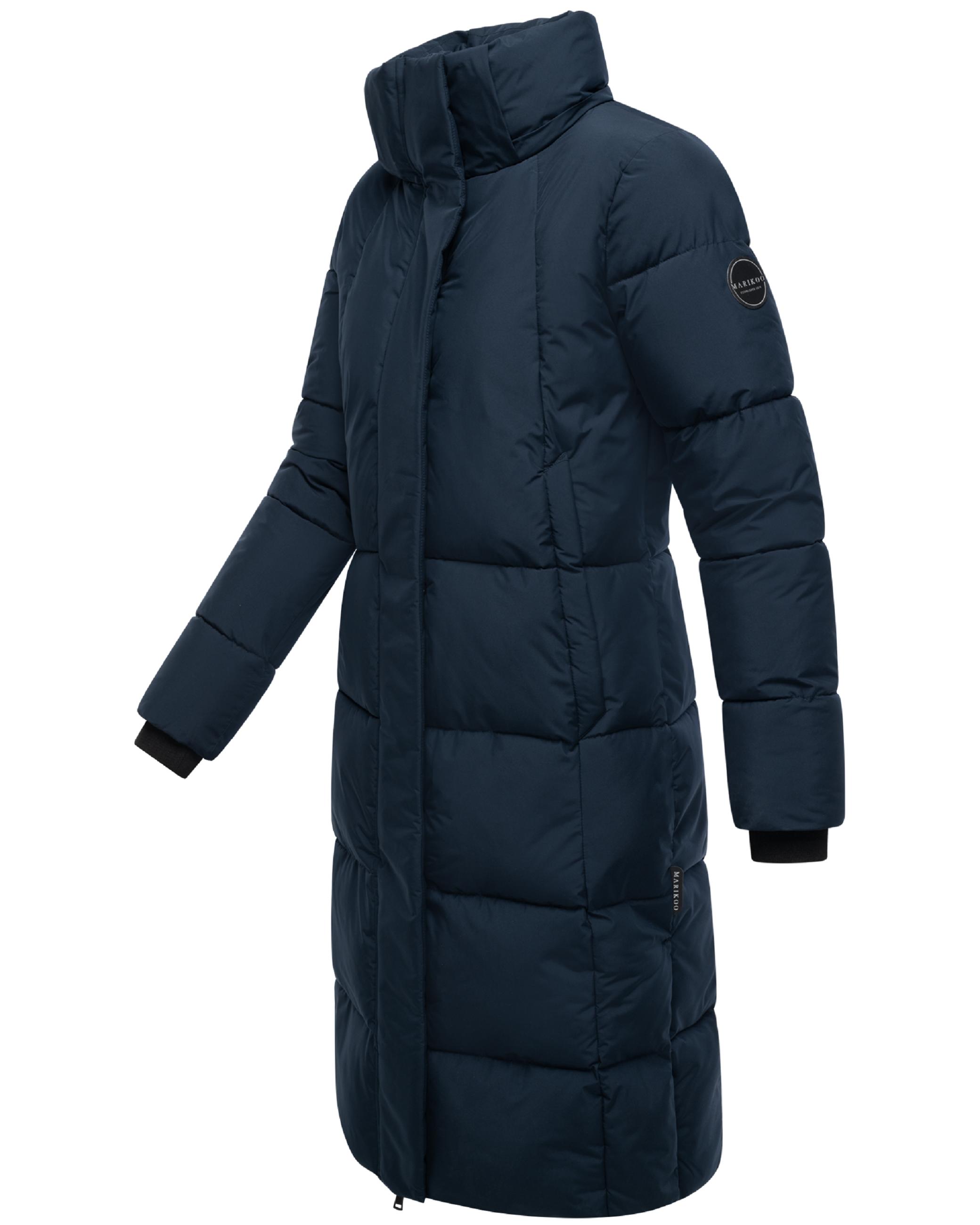 Winter Steppmantel mit abnehmbarer Kapuze "Chumanii XVI" Navy