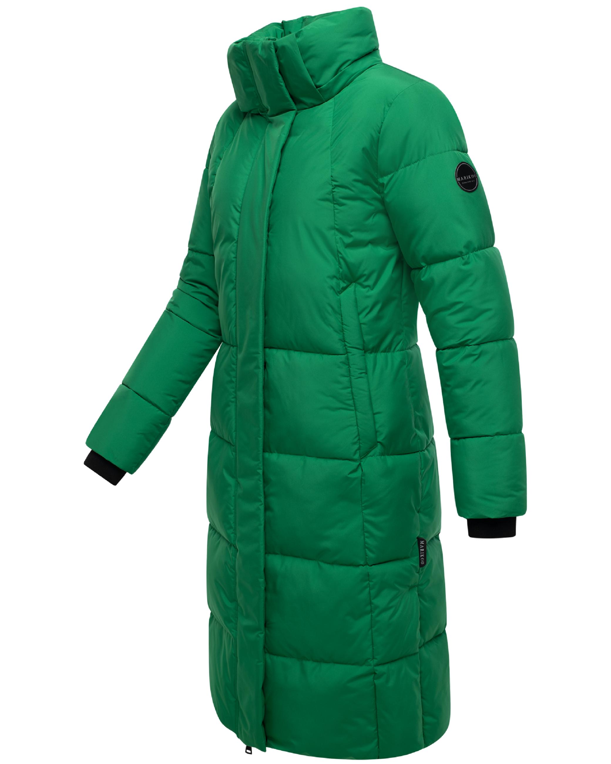 Winter Steppmantel mit abnehmbarer Kapuze "Chumanii XVI" Smaragd Green