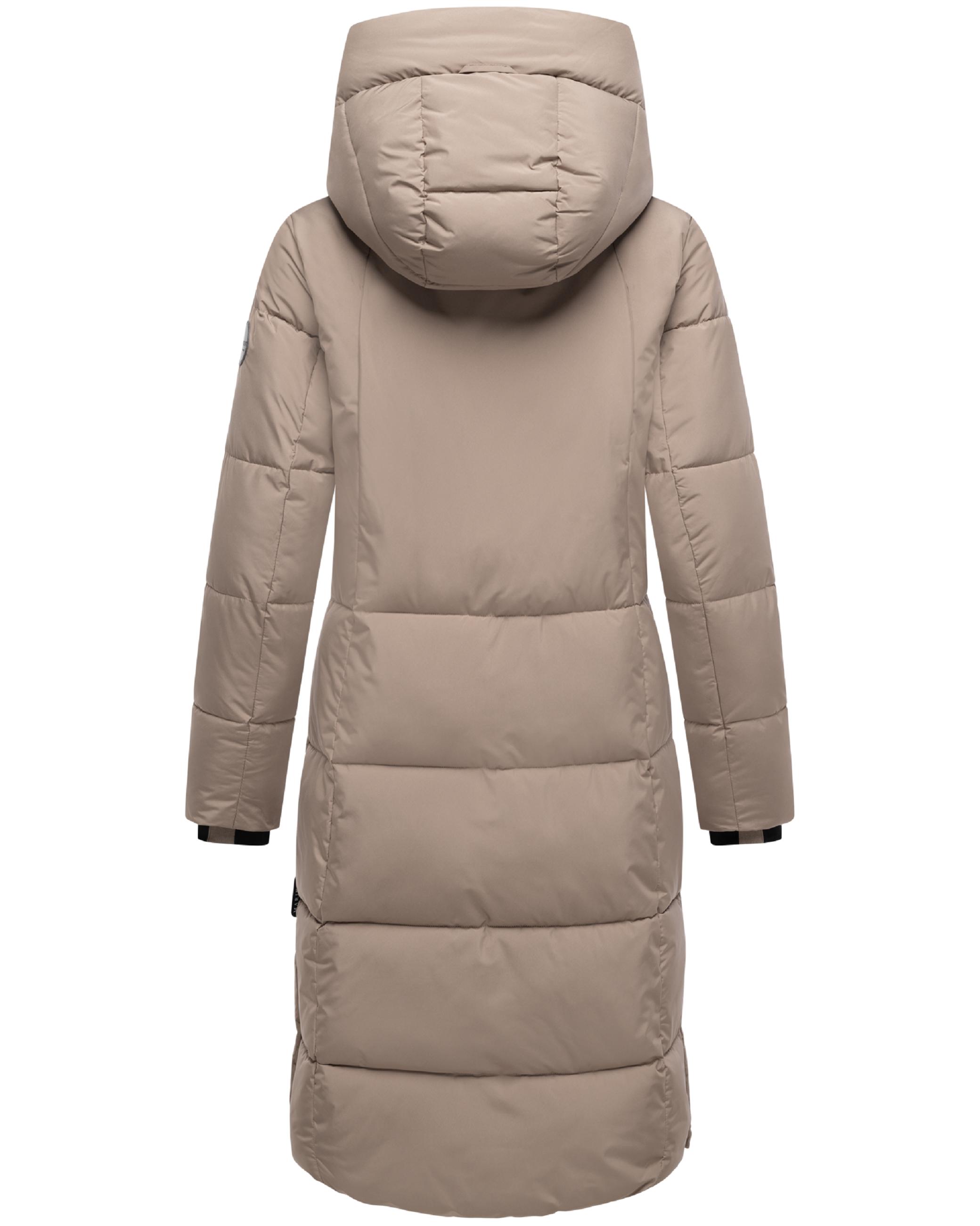 Winter Steppmantel mit abnehmbarer Kapuze "Chumanii XVI" Taupe Grey