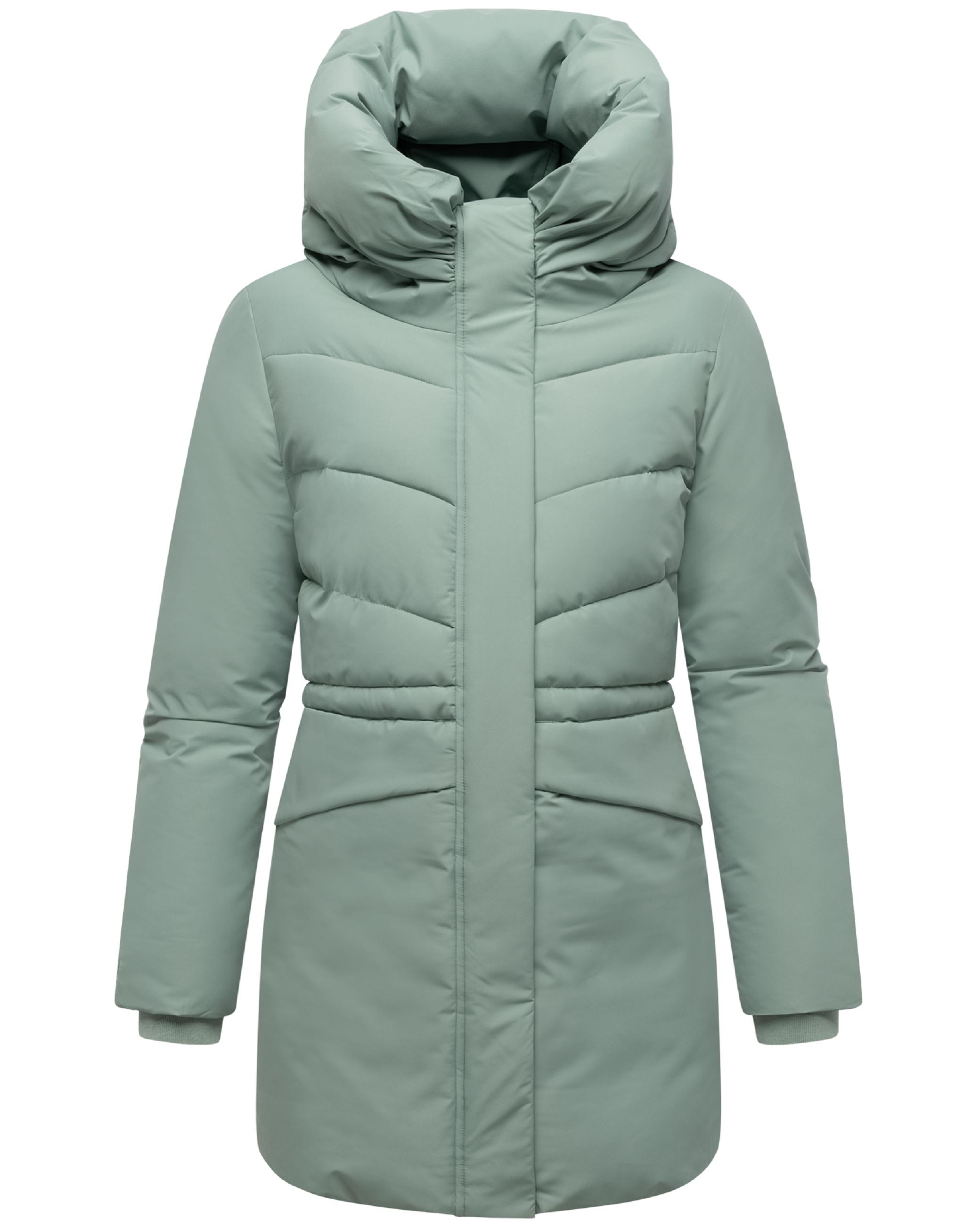 Winter Kurzmantel mit Taillenzugband "Delilah 16-1" Smokey Mint