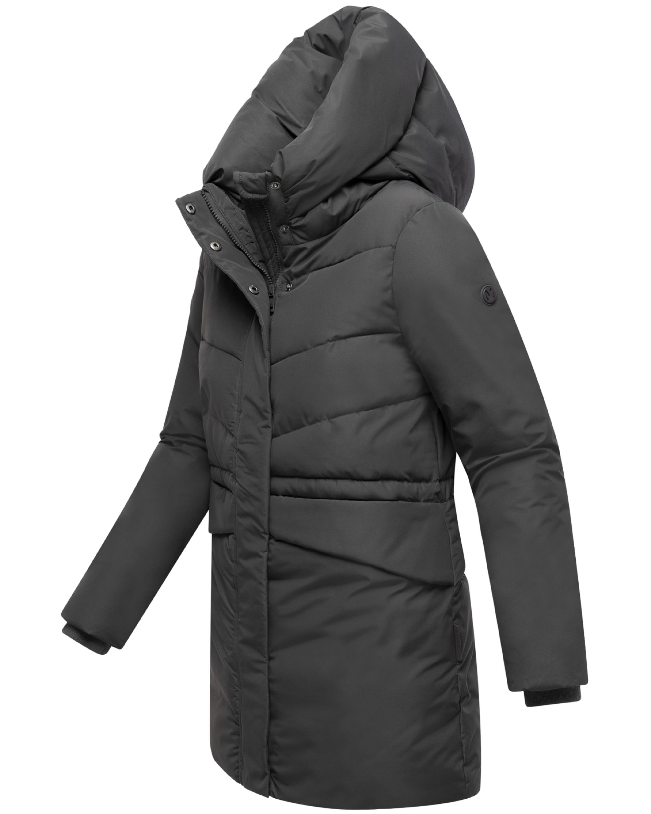 Steppjacke mit Kapuze und Taillenzugband "Delilah 16" Anthracite