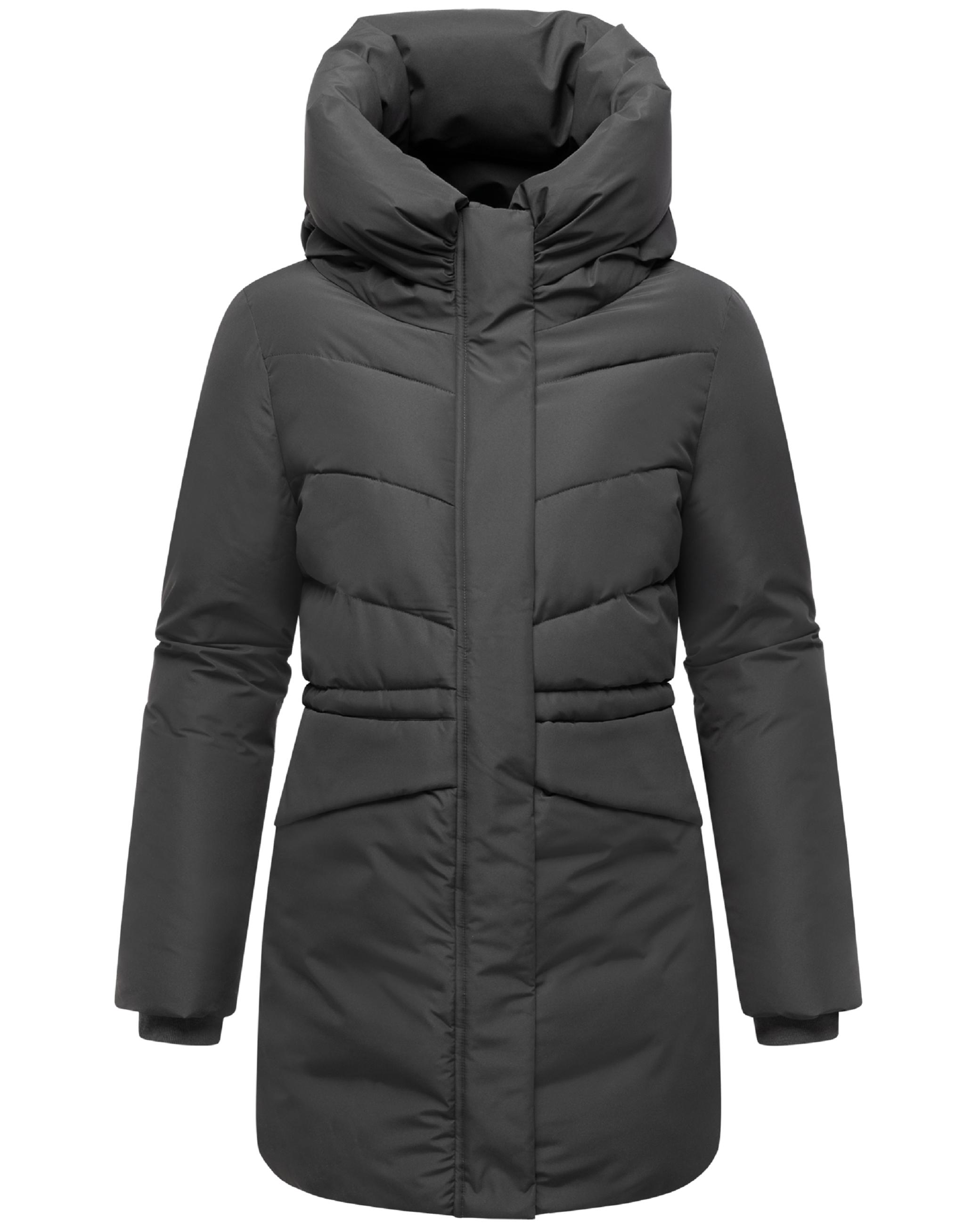 Steppjacke mit Kapuze und Taillenzugband "Delilah 16" Anthracite