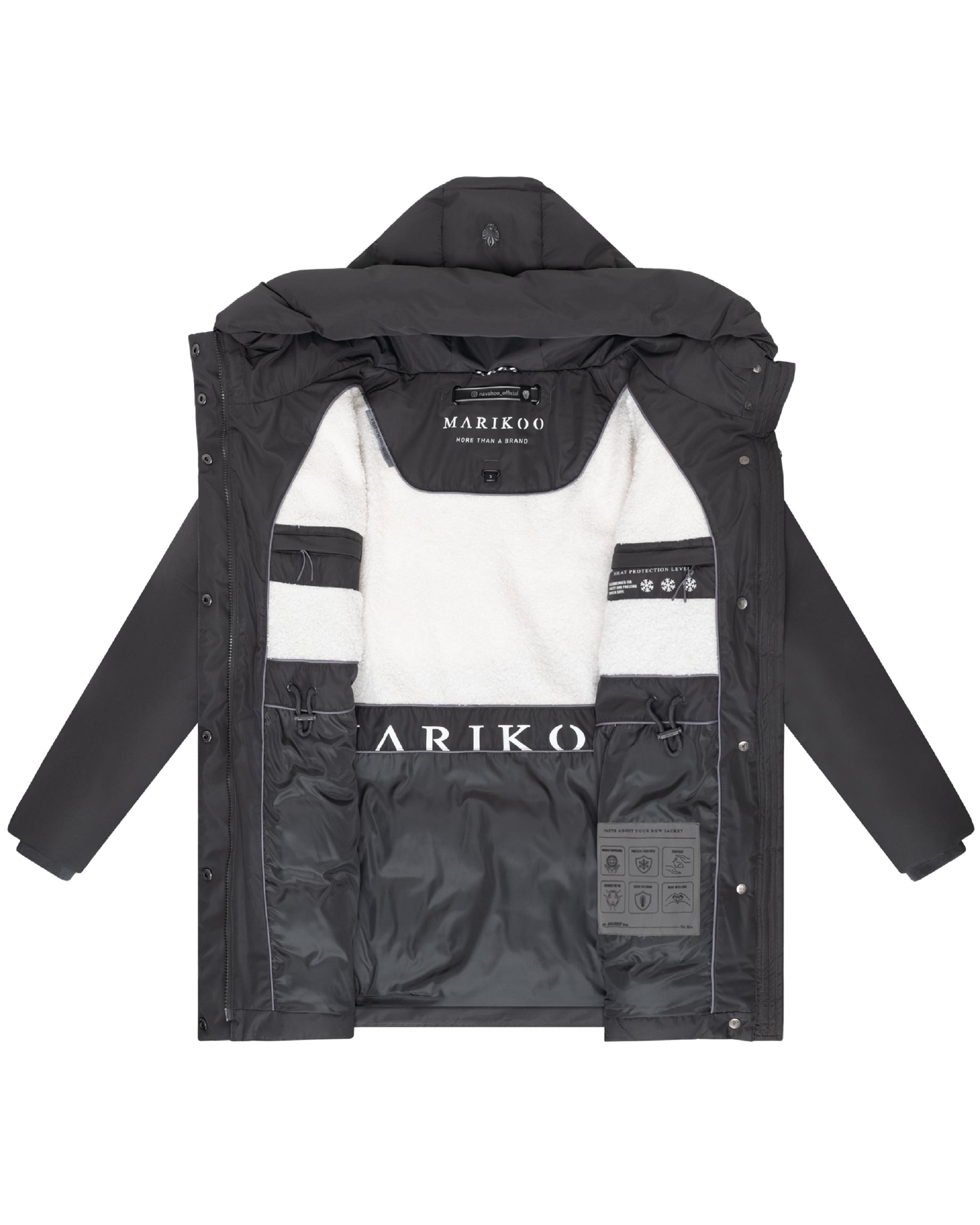 Steppjacke mit Kapuze und Taillenzugband "Delilah 16" Anthracite