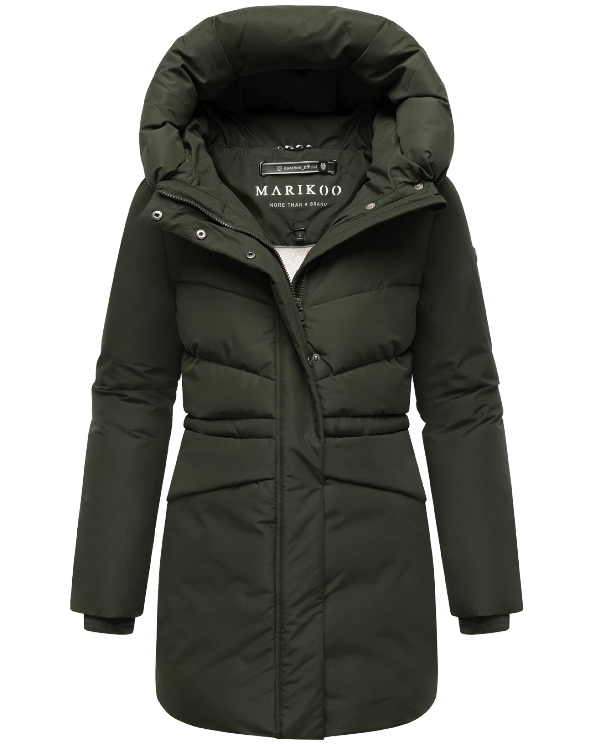 Steppjacke mit Kapuze und Taillenzugband "Delilah 16" Dark Olive