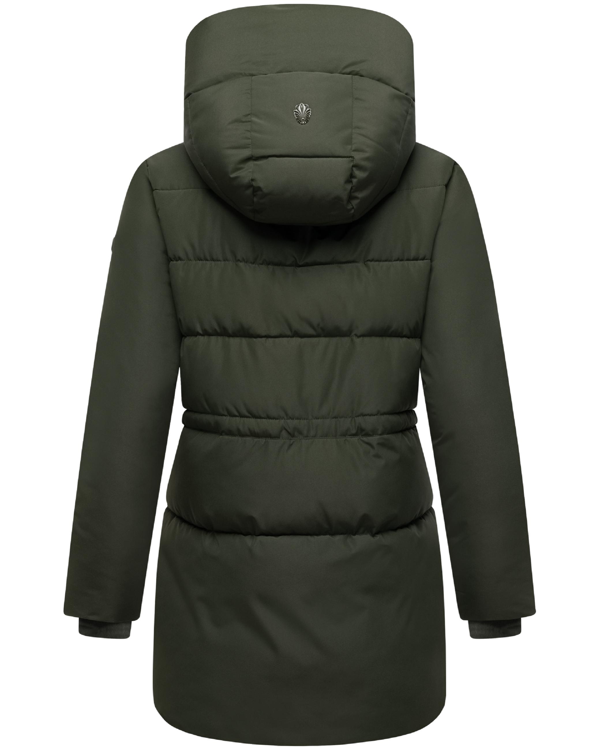 Steppjacke mit Kapuze und Taillenzugband "Delilah 16" Dark Olive