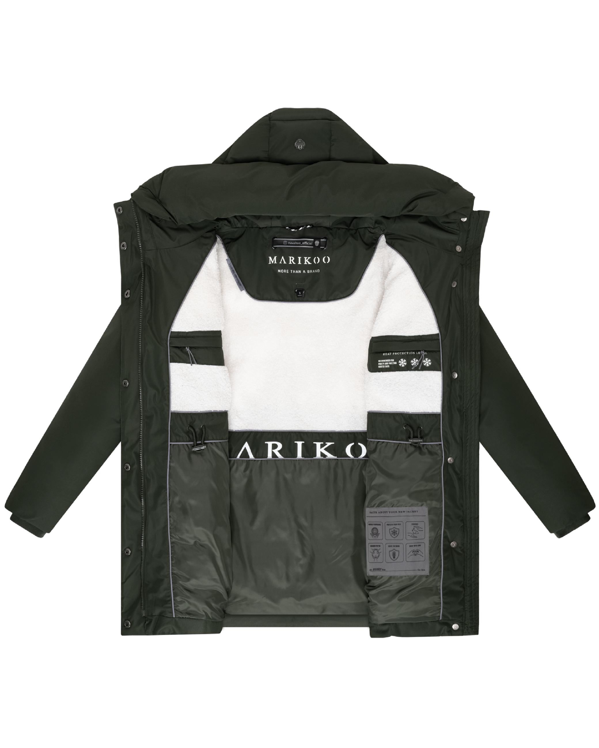 Steppjacke mit Kapuze und Taillenzugband "Delilah 16" Dark Olive