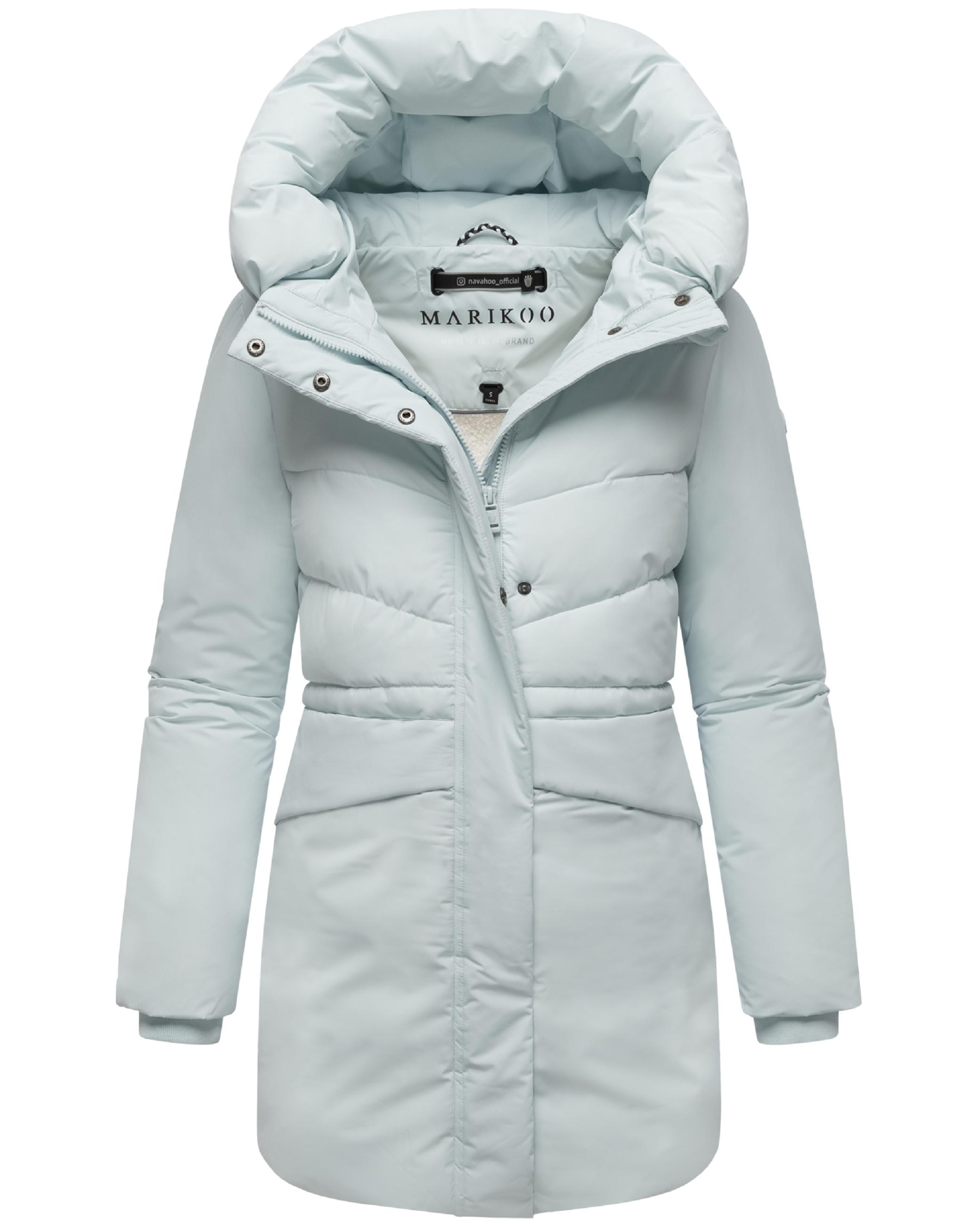 Steppjacke mit Kapuze und Taillenzugband "Delilah 16" Ice Blue