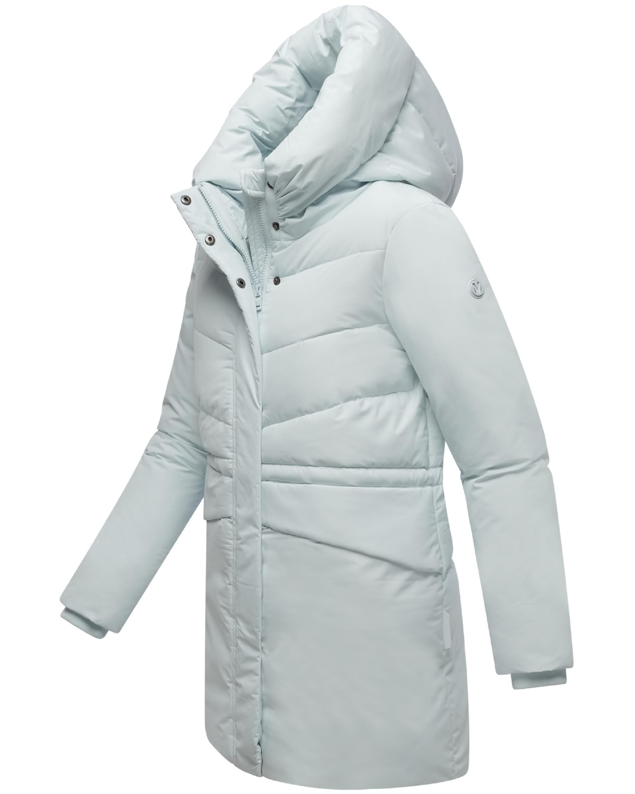 Steppjacke mit Kapuze und Taillenzugband "Delilah 16" Ice Blue