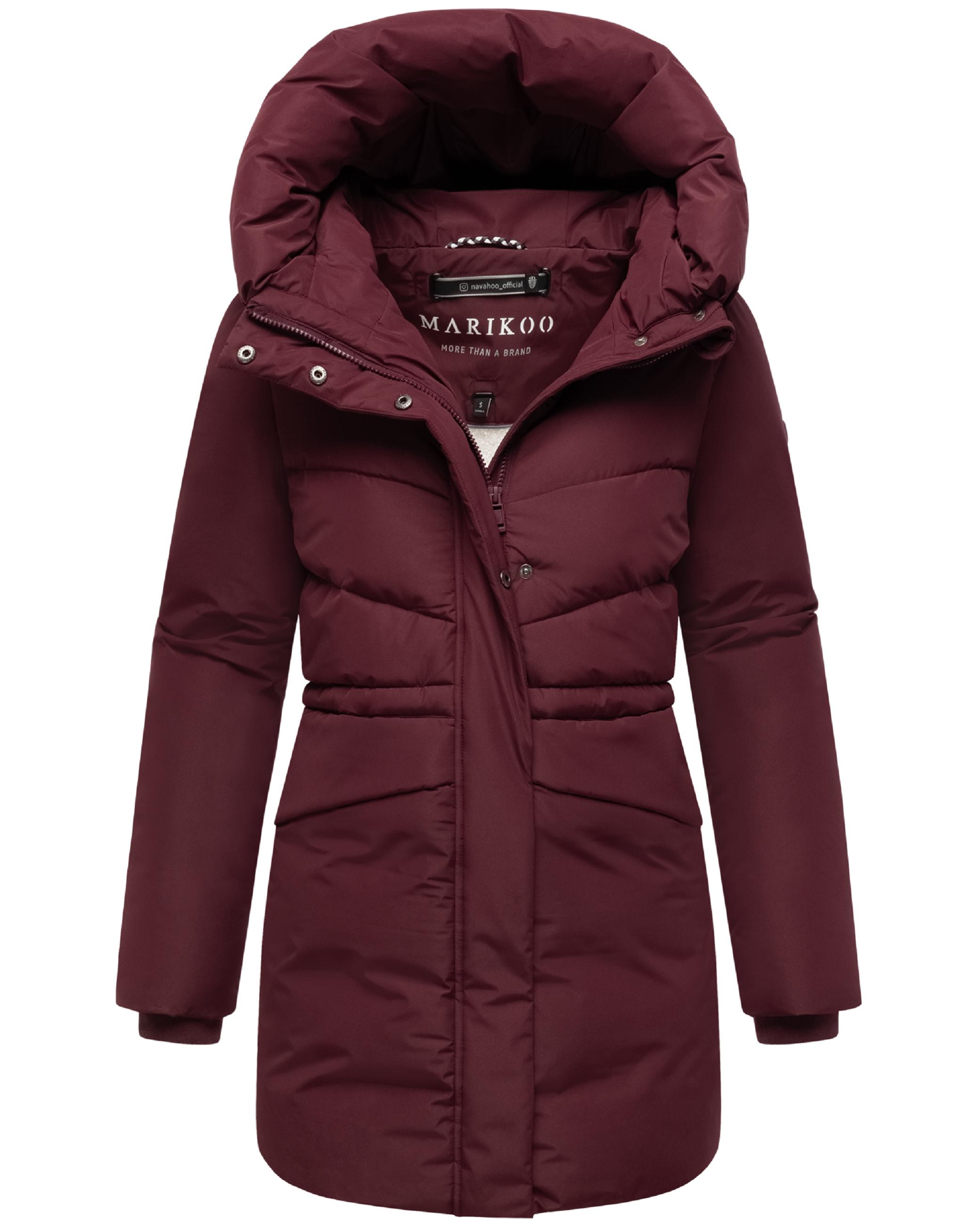 Steppjacke mit Kapuze und Taillenzugband "Delilah 16" Wine