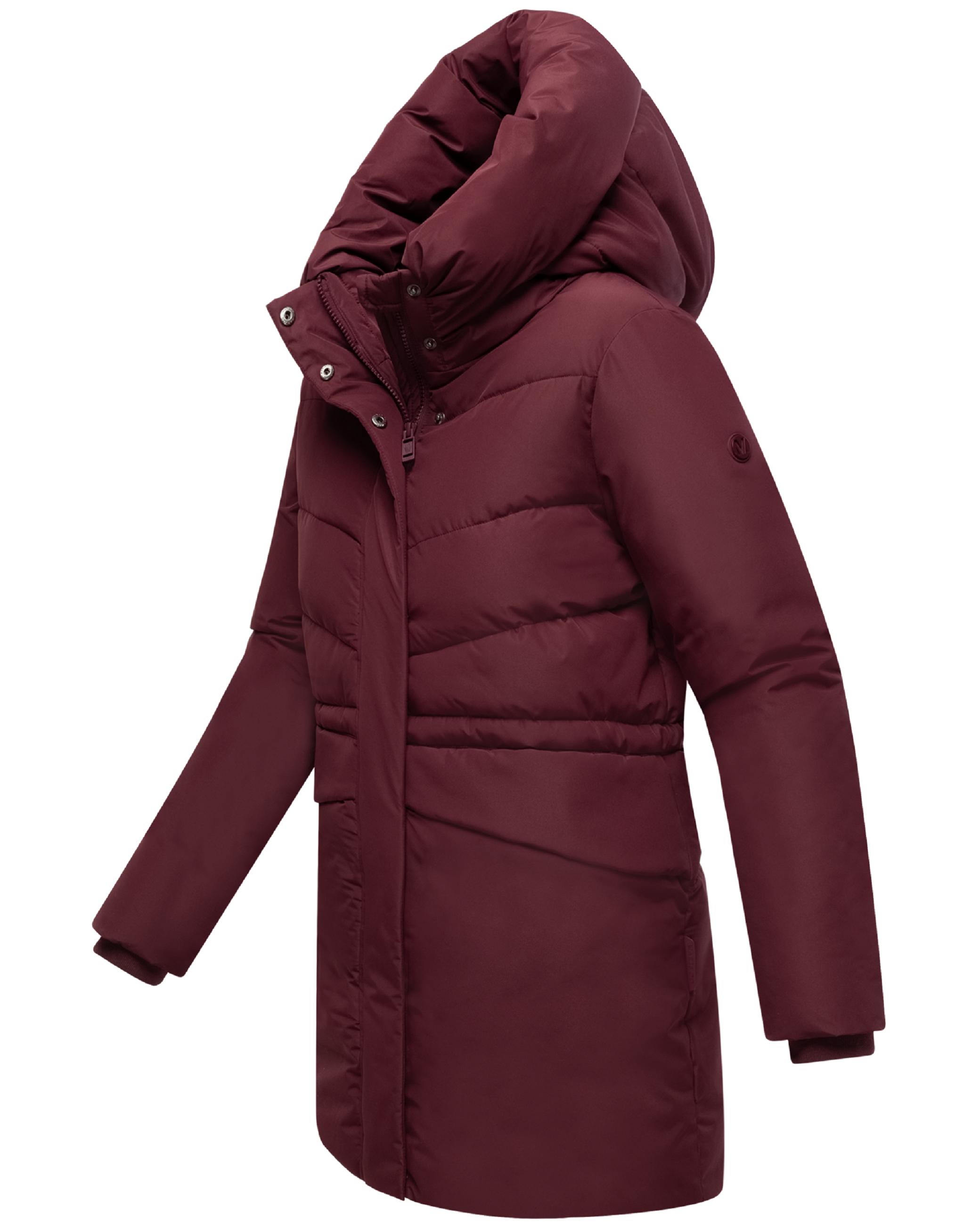 Steppjacke mit Kapuze und Taillenzugband "Delilah 16" Wine