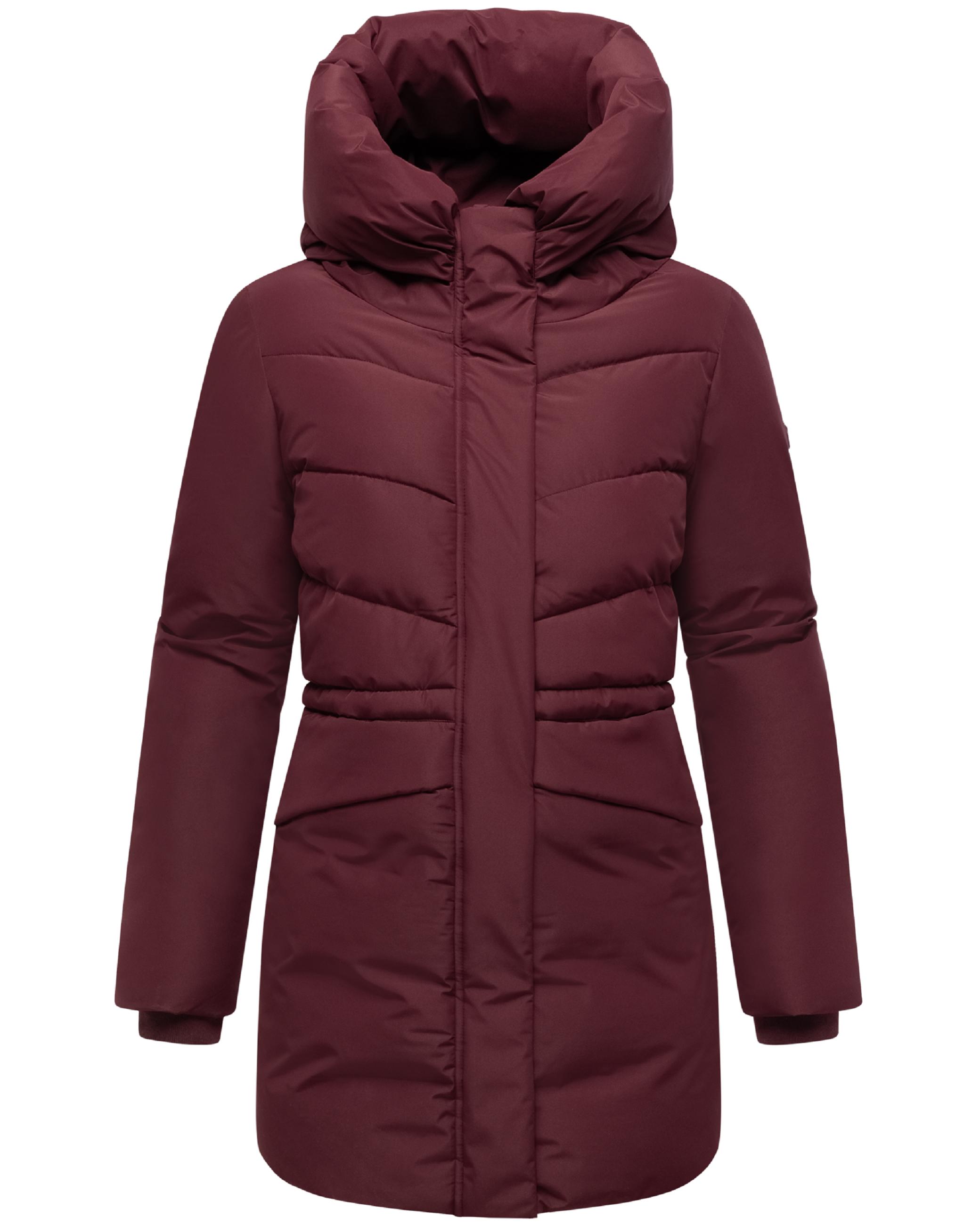 Steppjacke mit Kapuze und Taillenzugband "Delilah 16" Wine