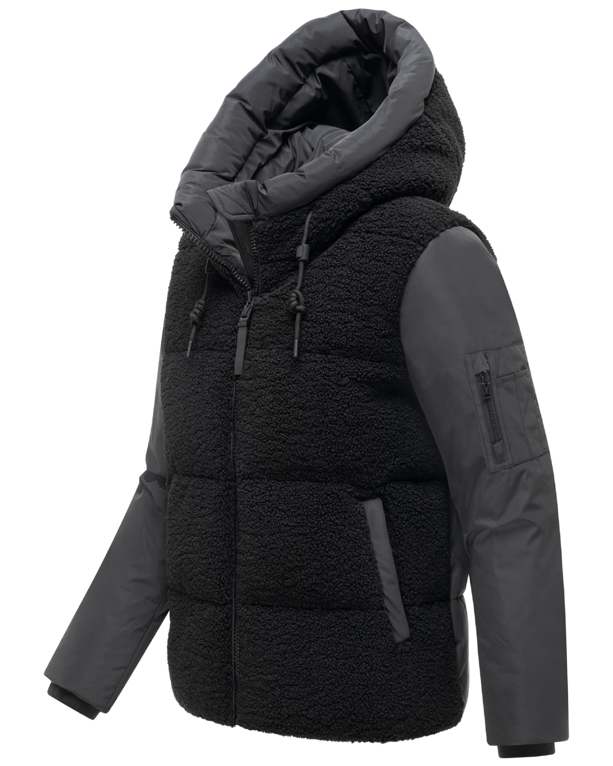 Gesteppte Teddyjacke "Elidee 16" Black