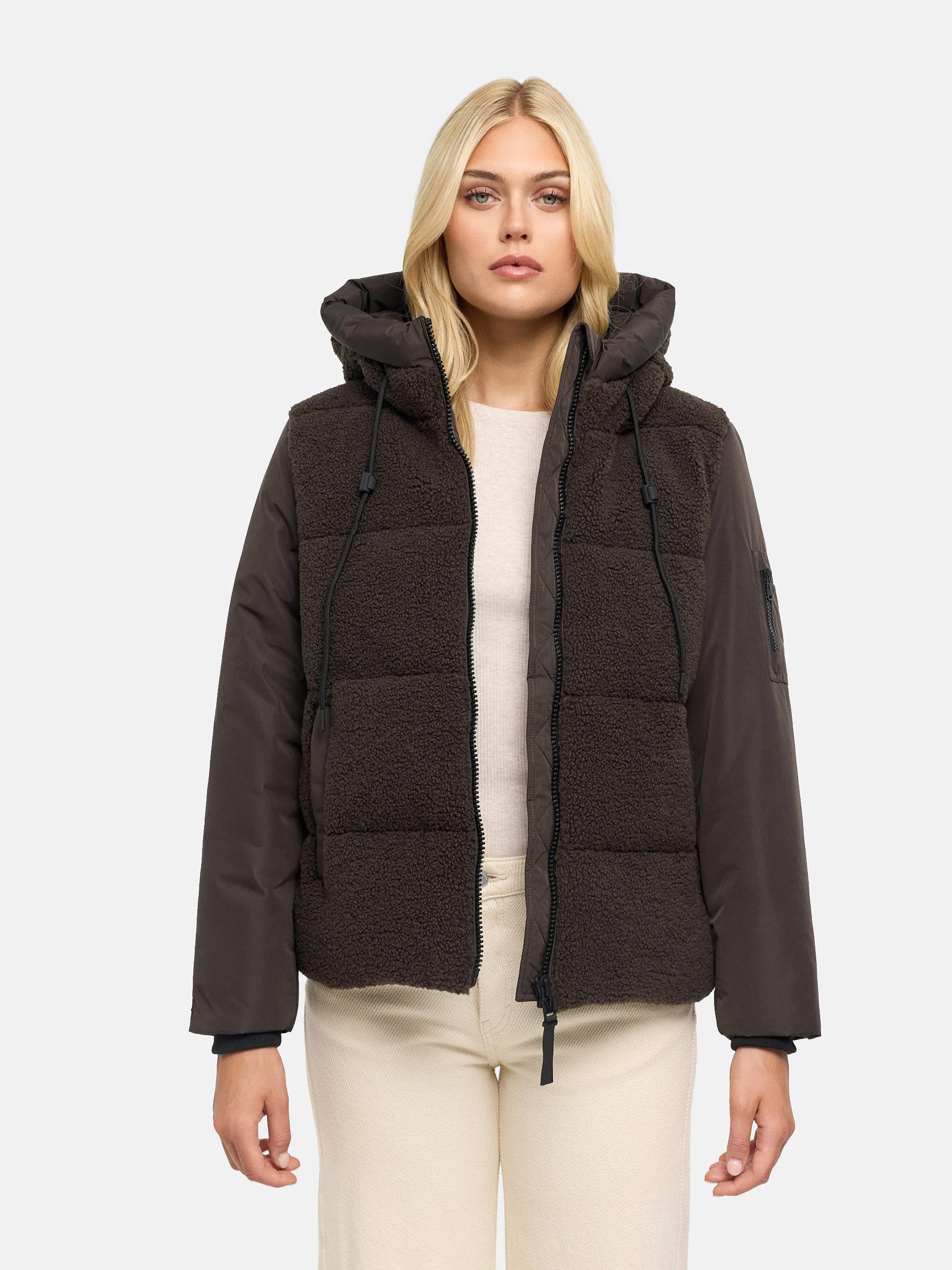 Gesteppte Teddyjacke "Elidee 16" Choco