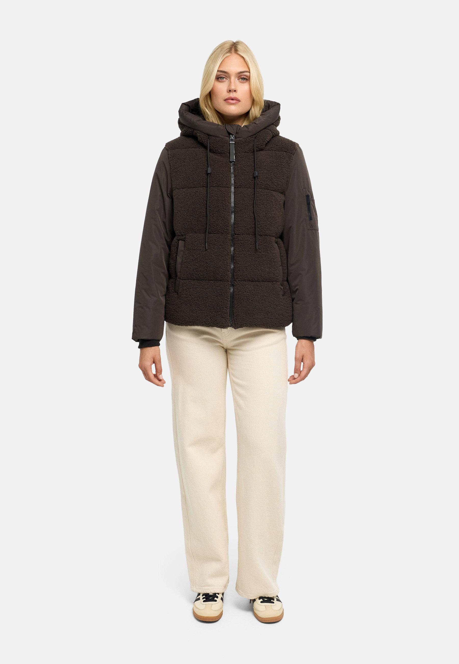 Gesteppte Teddyjacke "Elidee 16" Choco